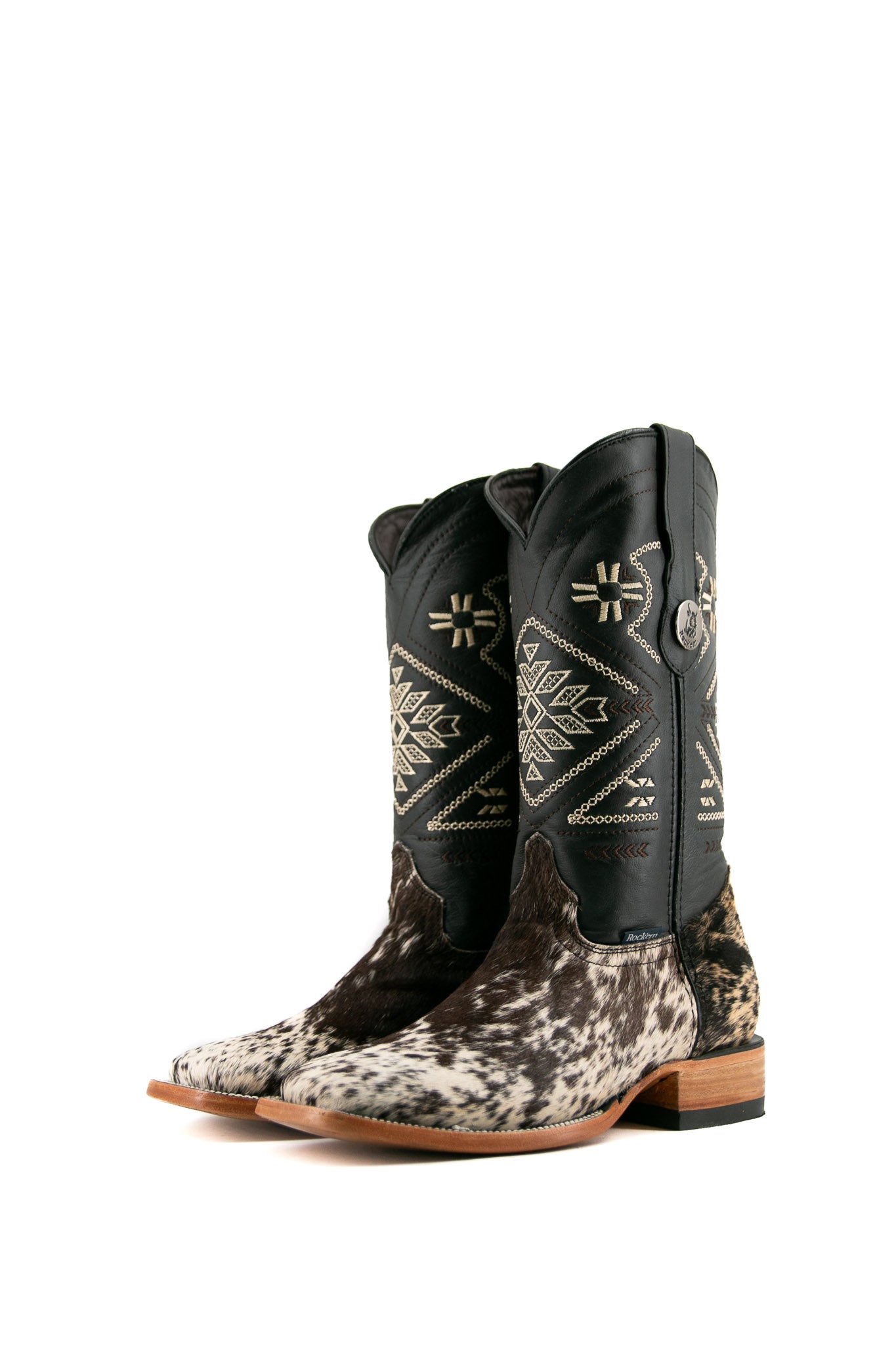 Women's Square Toe Cowhide Cowgirl Boots - Size 8 Western Riding Boots for Country Dancing, Rodeo & Casual Outfits | JW58 Collection