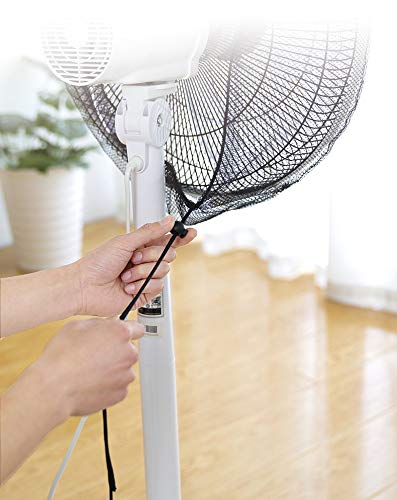 Child Safety Fan Cover - 2 Pack 16-18 Inch Washable Mesh Protector with Adjustable Buckle for Baby Finger Protection | Fits Stand, Floor, Table & Clip Fans (White) | Perfect for Nursery, Bedroom & Playroom Safety