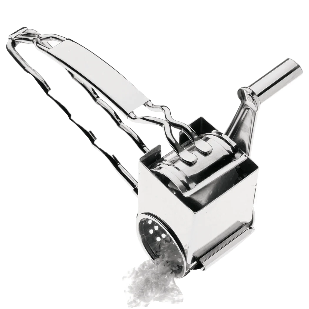 Browne 9 Jumbo Rotary Cheese Grater - Stainless Steel Shredder for Hard Cheeses - Perfect for Pizza, Pasta & Salad Toppings - Kitchen Gadget for Home & Restaurants