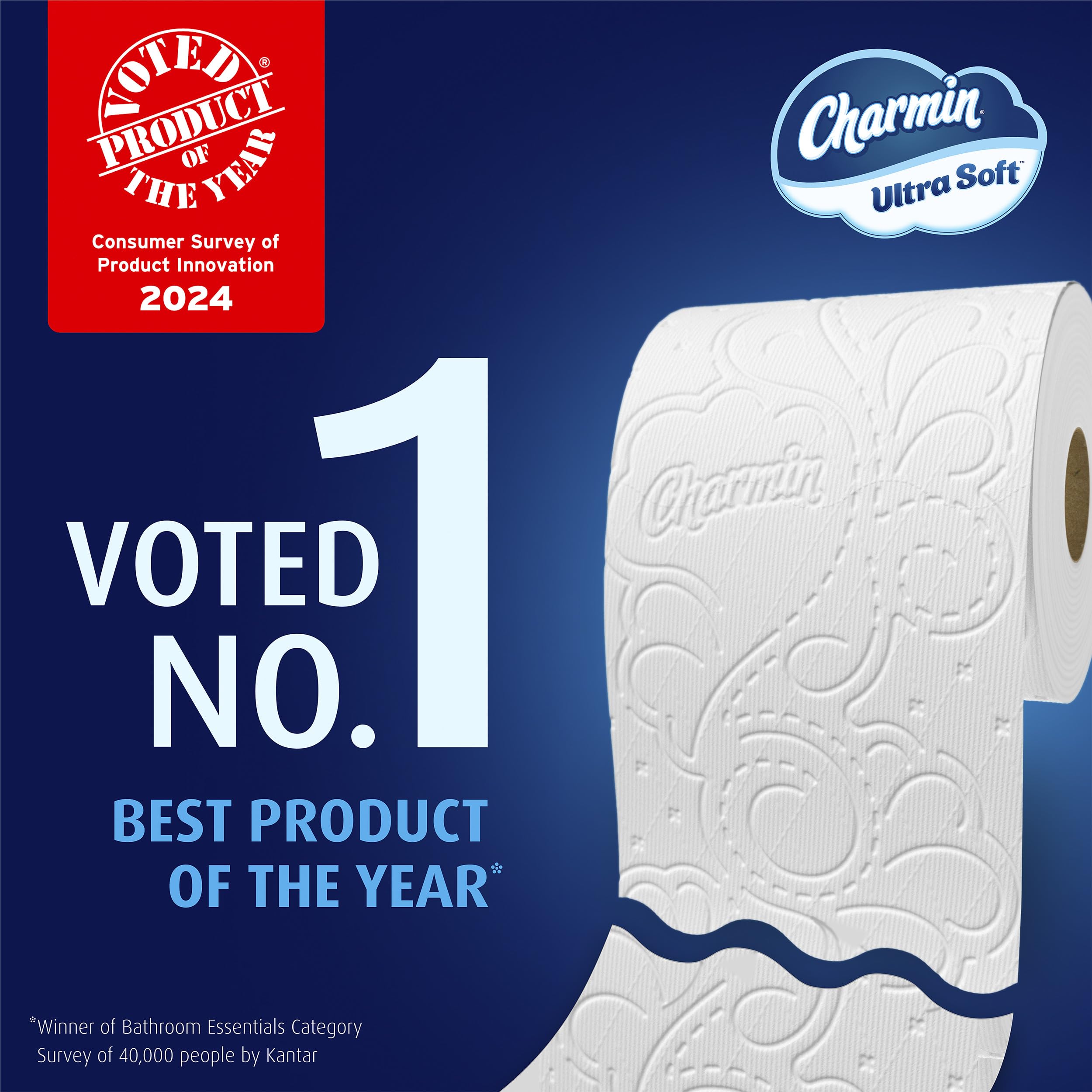 Charmin Ultra Soft Toilet Paper - 18 Mega XL Rolls (Equivalent to 108 Regular Rolls) | Premium Bath Tissue for Gentle Clean | Perfect for Home, Office & RV Use