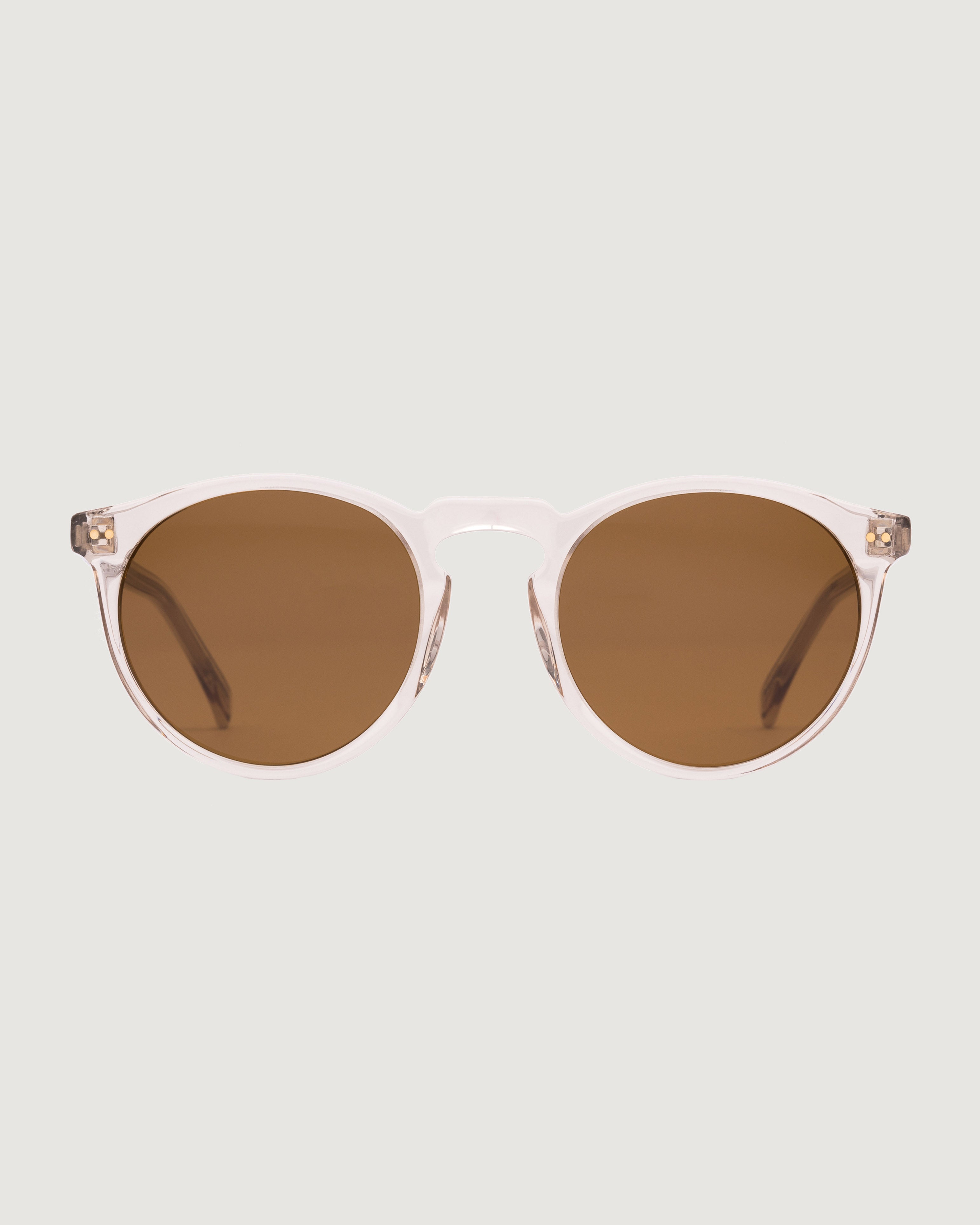 OTIS Omar Sunglasses - Eco-Friendly Crystal Sand & Brown Frame - Perfect for Beach, Outdoor Activities & Fashion Accessories