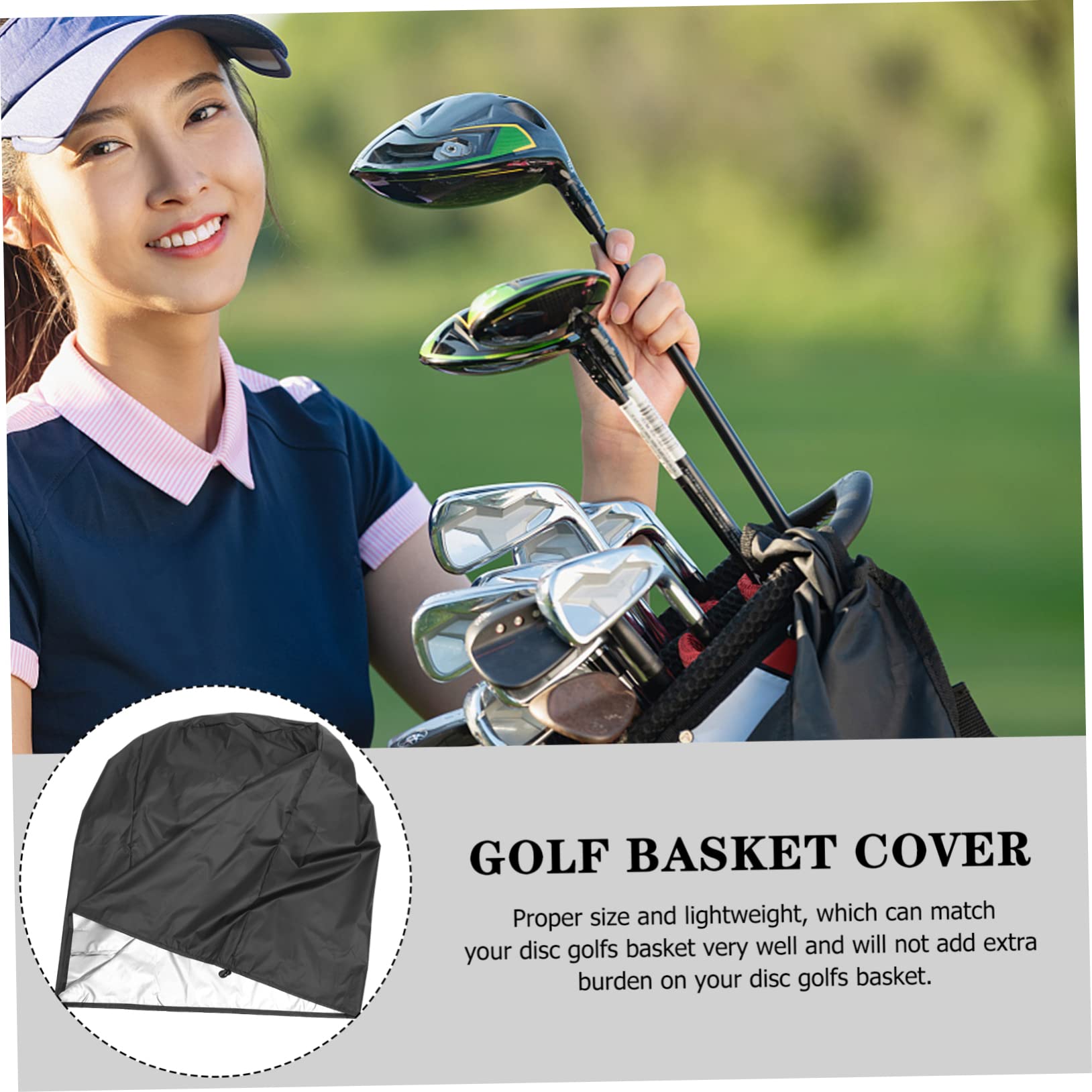 Premium Golf Basket Cover & Disc Golf Backpack Protector - Waterproof, Washable Polyester for Golf Accessories, Smoker Cover & Fire Pit Hood - Perfect for Rain Protection & Outdoor Use