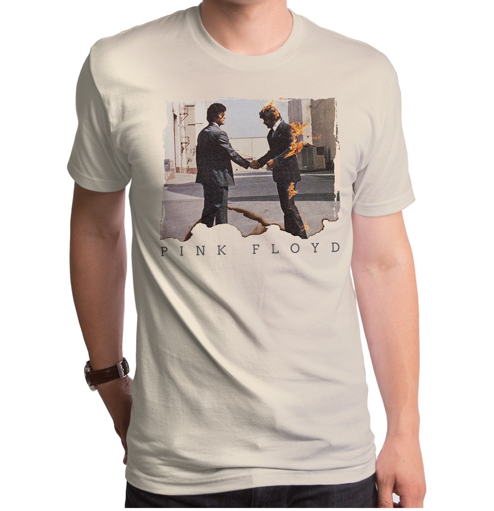 Pink Floyd Men's Man On Fire Wishing Graphic T-Shirt - Vintage Rock Band Tee for Concerts, Casual Wear & Music Fans