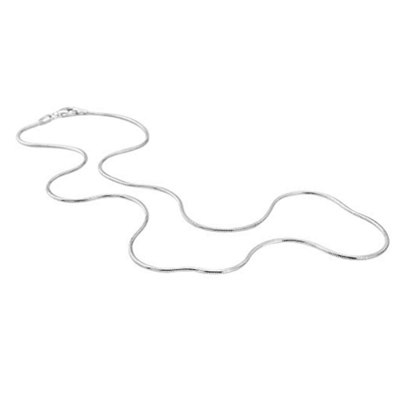 1MM Snake Bone Chain Necklace for Women - Dainty Thin Snake Chain with Lobster Clasp - Elegant Layering Jewelry for Everyday Wear, Date Night & Special Occasions