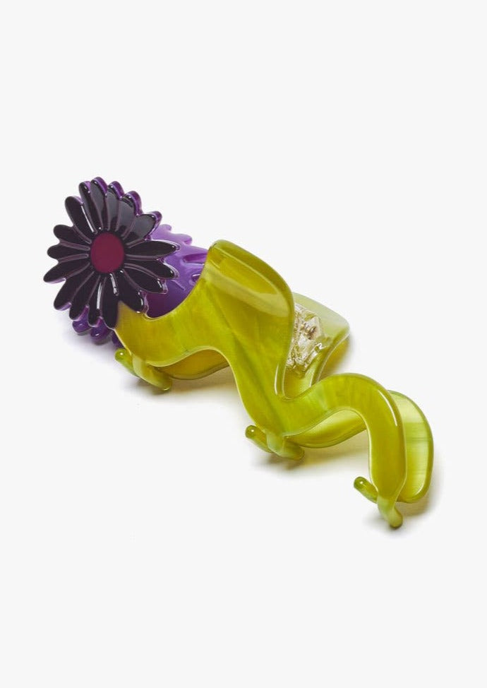 Wavy Daisy Hair Claw Clip - Large Decorative Hair Clips for Women, Non-Slip Hair Accessories for Thick Hair - Perfect for Beach, Wedding, and Everyday Hairstyles