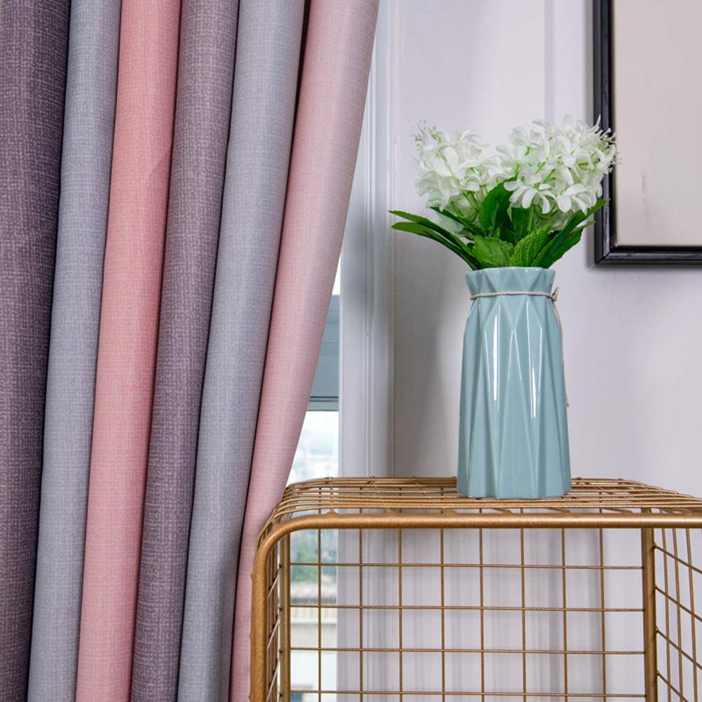 Yosoo Blackout Curtains for Bedroom & Living Room - Gradient Stripe Window Panels, Room Divider, Hotel Shade Drapes - Perfect for Light Blocking, Privacy & Home Decor (#2)