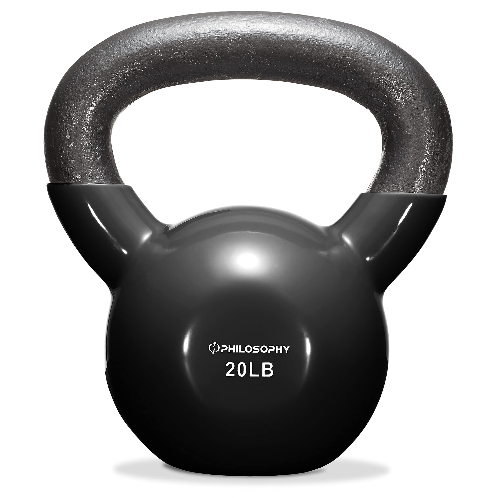 Premium Vinyl Coated Cast Iron Kettlebell Weights for Home Gym & Strength Training - Ideal for CrossFit, HIIT & Functional Fitness Workouts