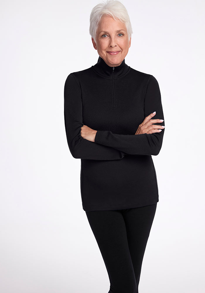 Brooke 1/4 Zip Fleece Pullover - Women's Lightweight Quarter-Zip Sweatshirt for Running, Hiking & Casual Wear