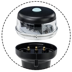 Portable Kayak Battery LED Navigation Lights with Multi-Adaptors - 3AA Battery Powered, Surface Mount Adhesive Base for Inflatable Boats (Red/Green with Fixed Base) - Perfect for Night Fishing, Canoeing & Water Sports Safety