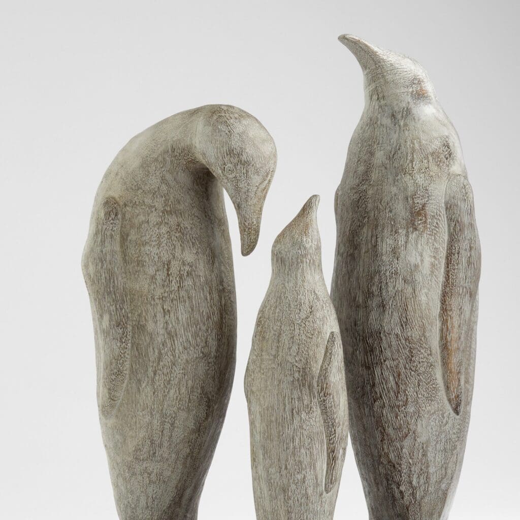 Small Grey Patina Penguin Sculpture by Cyan Design 11639 - Perfect for Home Decor, Office Desk, and Gift Giving