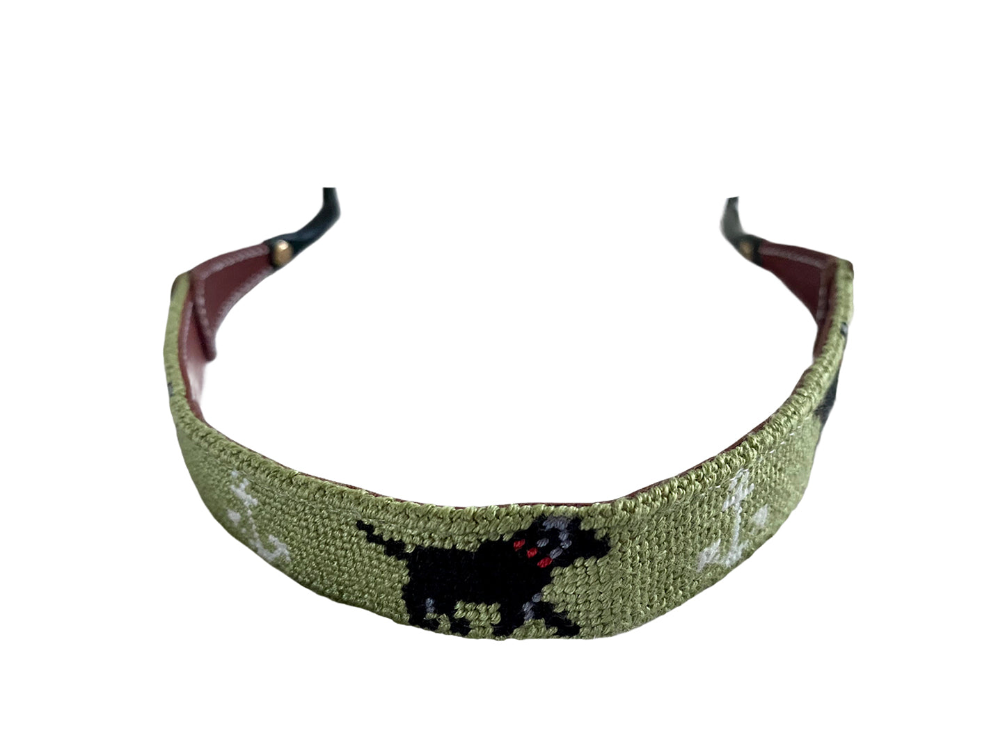 Premium Black Needlepoint Sunglass Straps by Green Anchor™ - Stylish & Secure Eyewear Holder for Outdoor Activities, Sports, and Travel