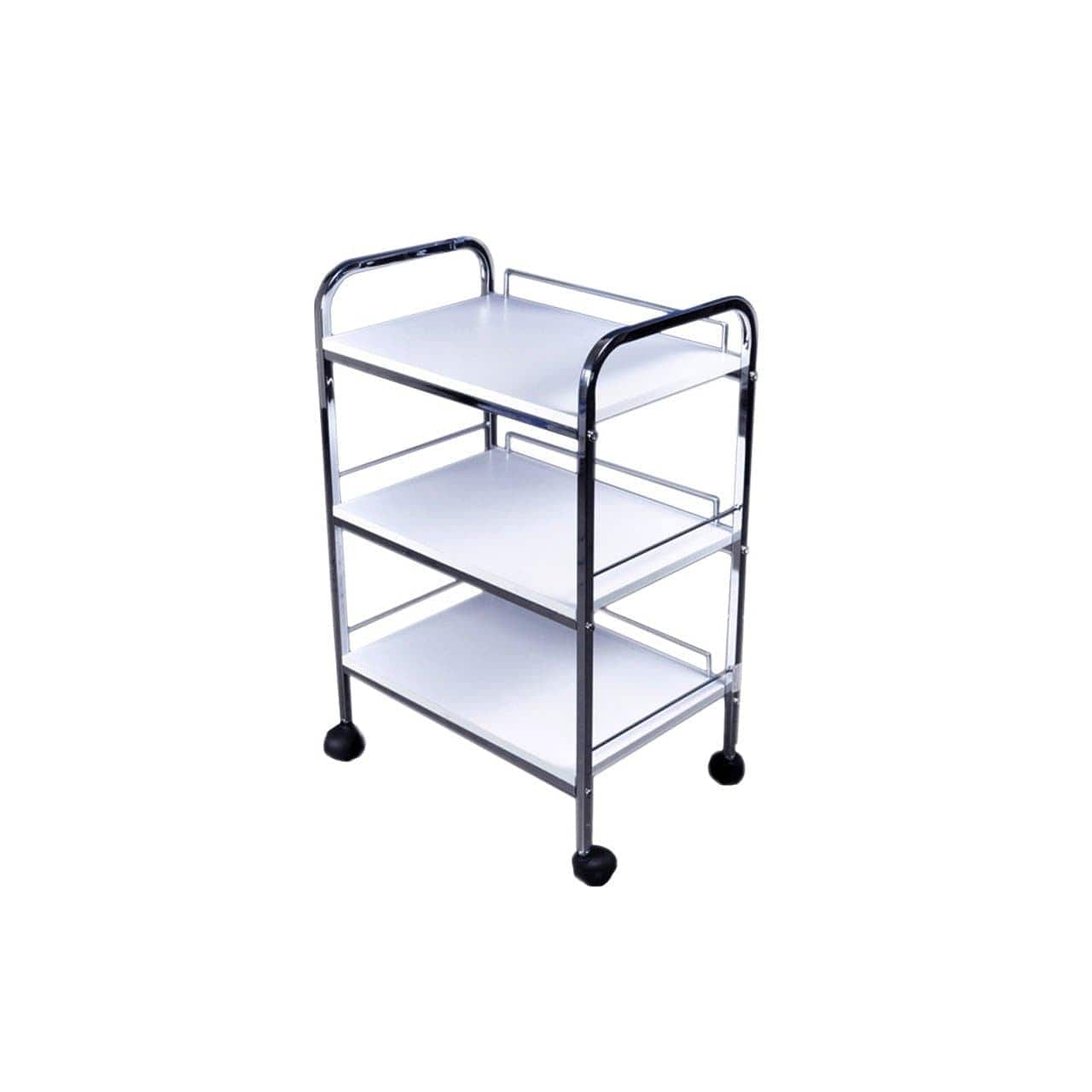 Baylor Spa Salon Trolley Cart - 3-Tier Rolling Beauty Storage Organizer for Salon, Spa & Home Use - Perfect for Nail, Hair & Massage Tools Organization