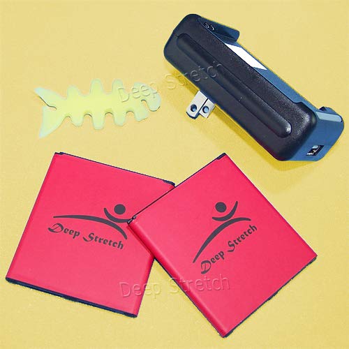 Extended Slim Rechargeable Battery Kit for MetroPCS Samsung Galaxy J2 SM-J260T1 - 2X 2850mAh Batteries + Travel Dock USB/AC Charger - Perfect for Travel, Work & Daily Use