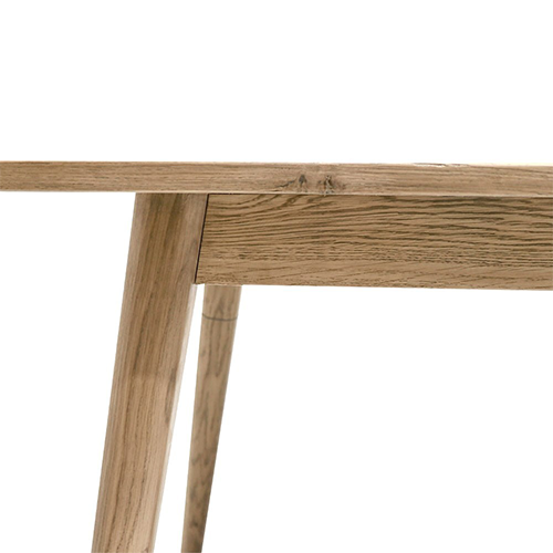 Vicchy 260cm Oak Dining Table - Solid Wood Large Farmhouse Table for Family Gatherings & Dinner Parties