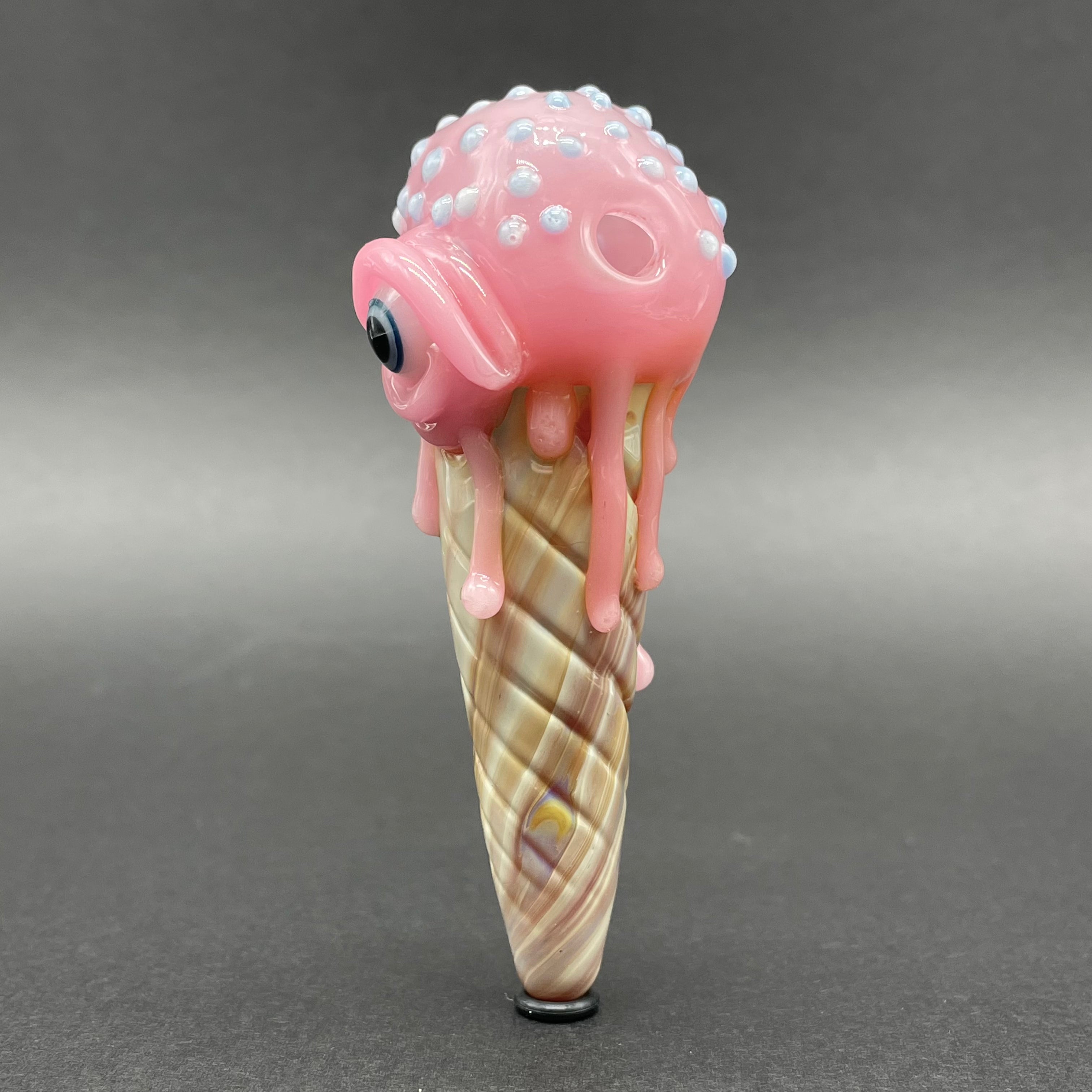 Eye Scream Cone Pendant Necklace - Fun Ice Cream Cone Jewelry for Women & Girls - Perfect for Parties, Gifts & Everyday Wear