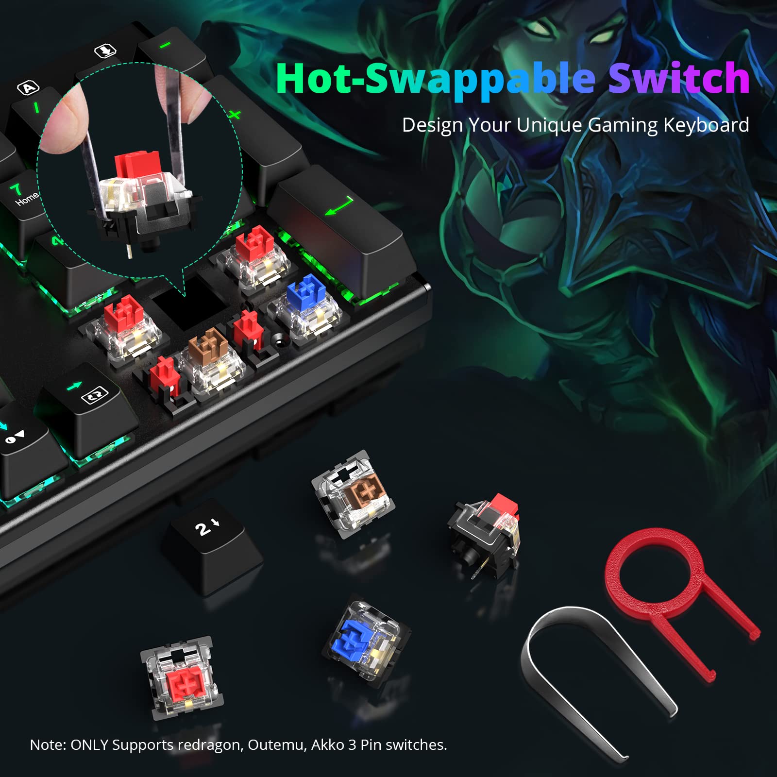 Redragon K565 RGB Mechanical Gaming Keyboard with Blue Switches & M910-K Wired Gaming Mouse Combo - Perfect for PC, PS4, Xbox Gaming & Office Work