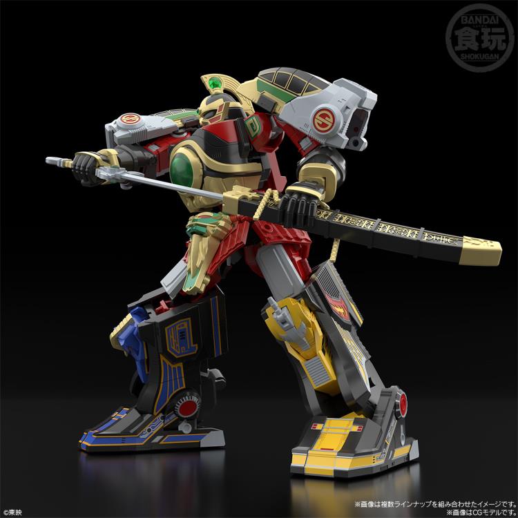 Bandai SMP Gosei Sentai Dairanger Gosei Gattai Dairen'Oh Model Kit Set - Super Sentai Robot Action Figure for Collectors & Anime Fans - Perfect for Display & Role Play Scenes