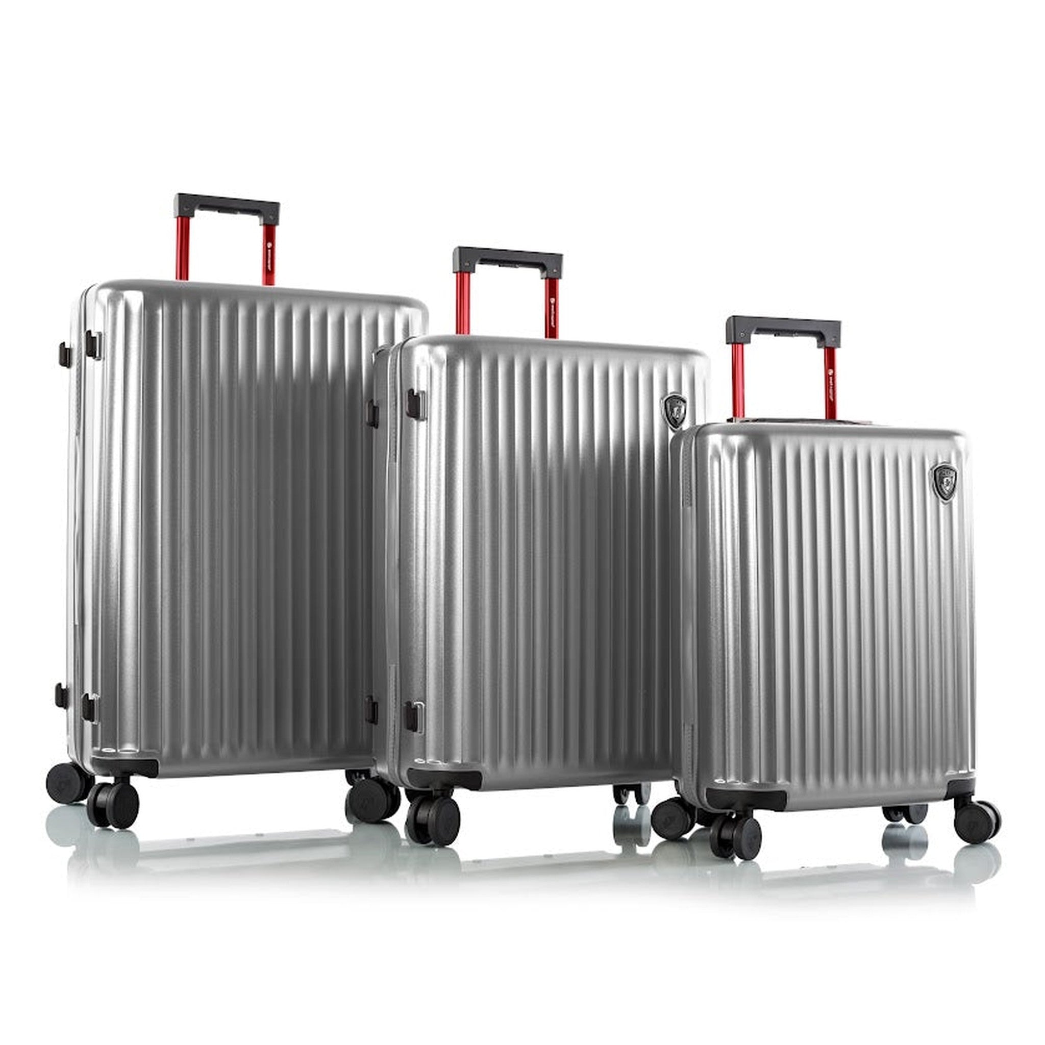Heys SmartLuggage 3 Piece Spinner Set - Lightweight Expandable Carry On Luggage with USB Charging Port - Perfect for Business Travel & Family Vacations