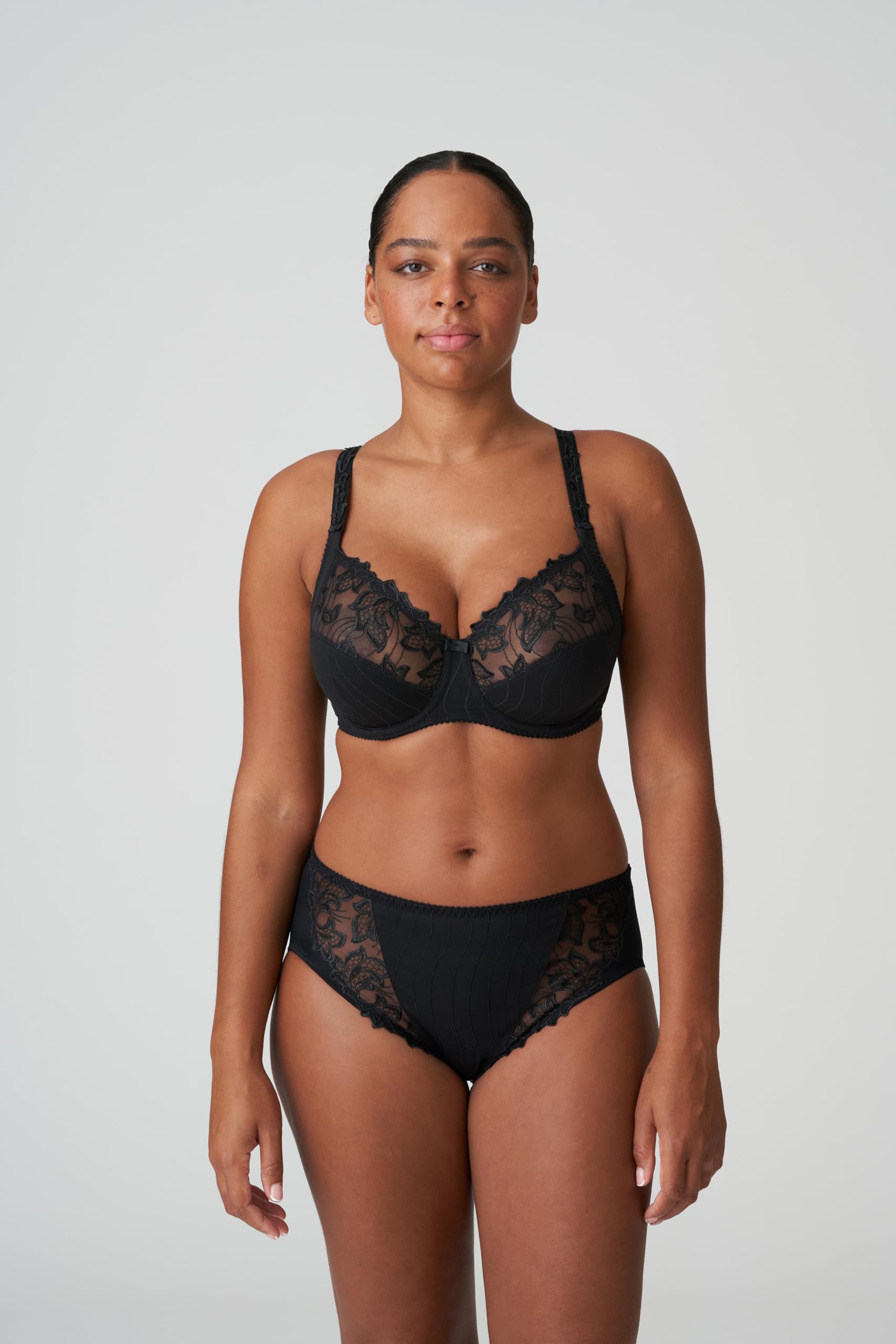 PrimaDonna Deauville Side Support Bra 38J - Full Coverage Underwire Bra for Large Bust, Black | Perfect for Everyday Comfort & Special Occasions