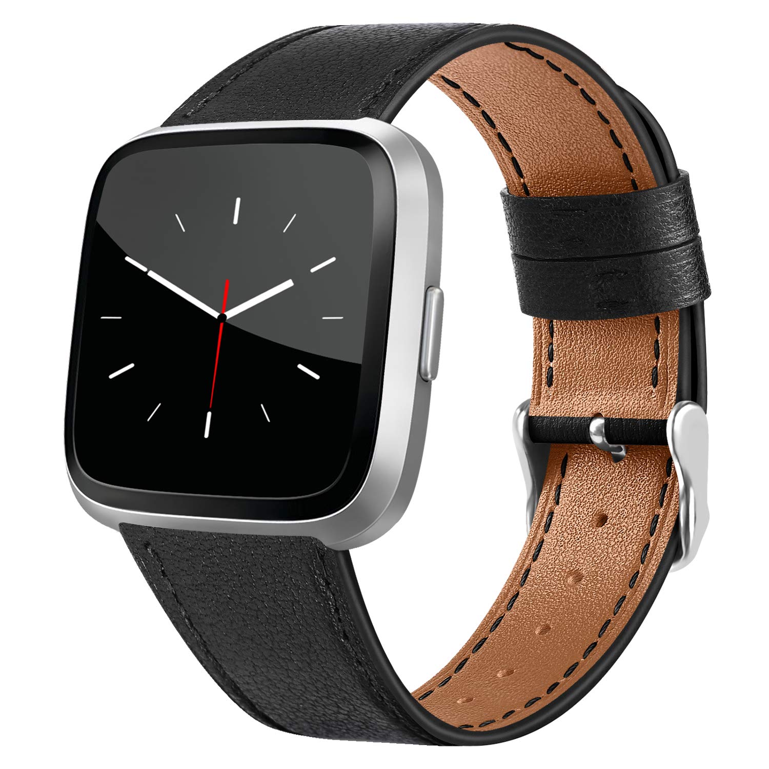 Premium Genuine Leather Bands for Fitbit Versa 2/Versa/Versa Lite - Replacement Watch Strap for Women & Men | Comfortable & Durable Fitness Tracker Accessory for Workouts, Office & Everyday Wear