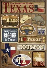 Texas Travel Scrapbook Stickers - Premium Cardstock Decals for Vacation Memory Books, Journals & DIY Crafts - Perfect for Scrapbooking, Travel Albums & Gift Making