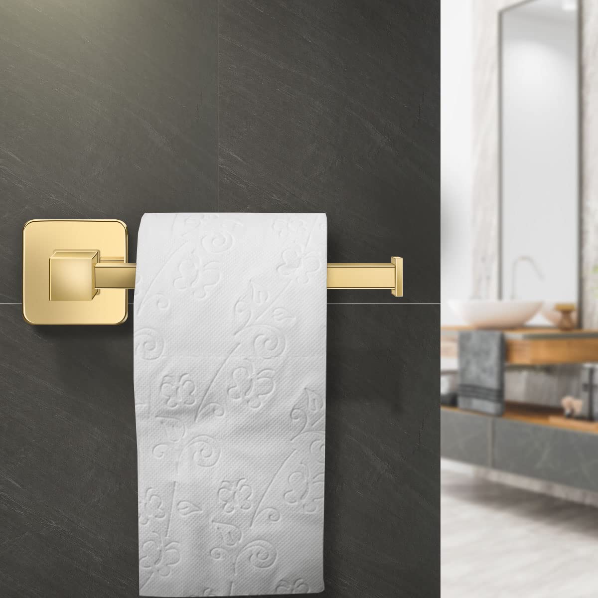 4-Piece Gold Bathroom Hardware Set - 17