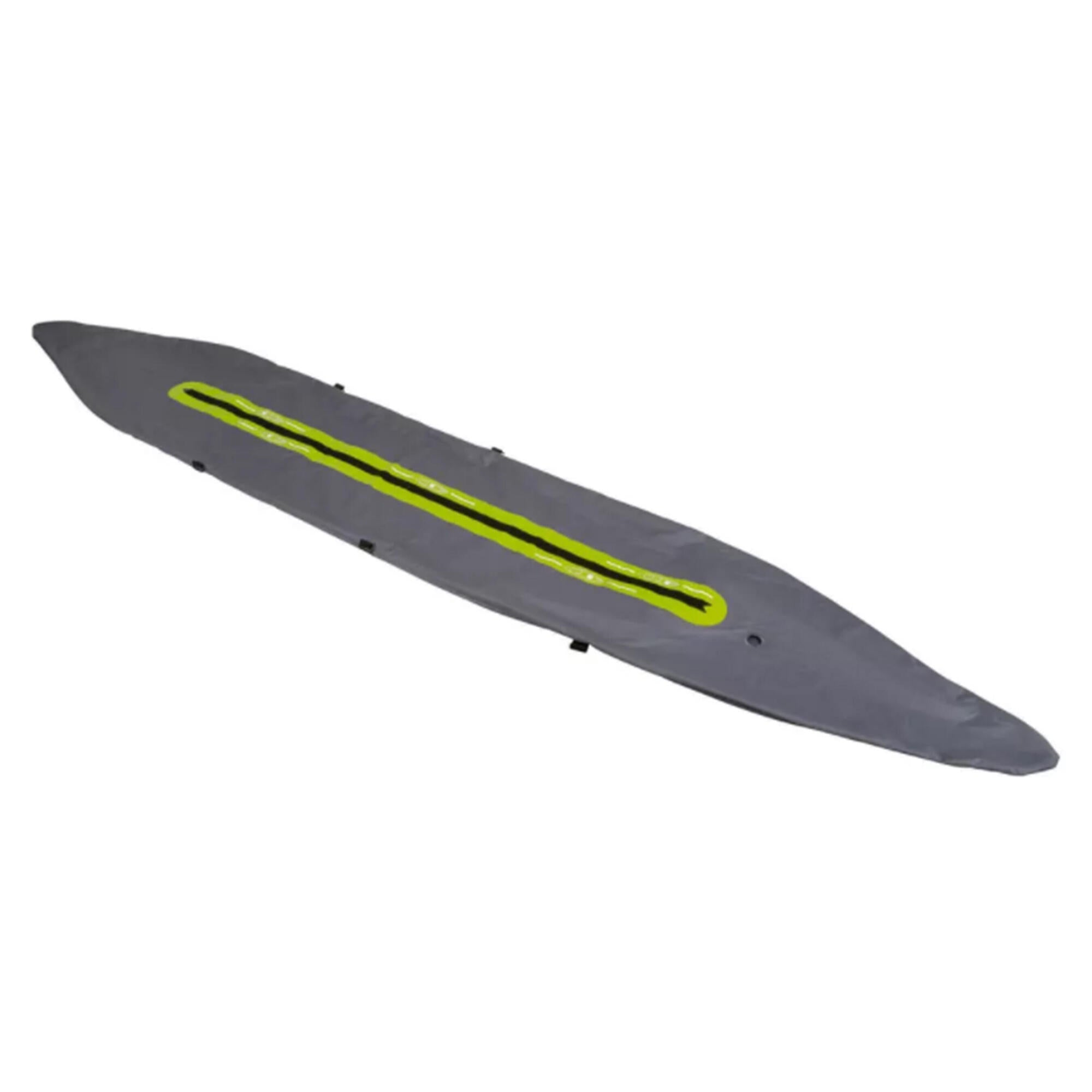 Itiwit 2-Person Inflatable Kayak with Floor and Outer Fabric Cover - Lightweight & Portable for Camping, Fishing, and Water Adventures