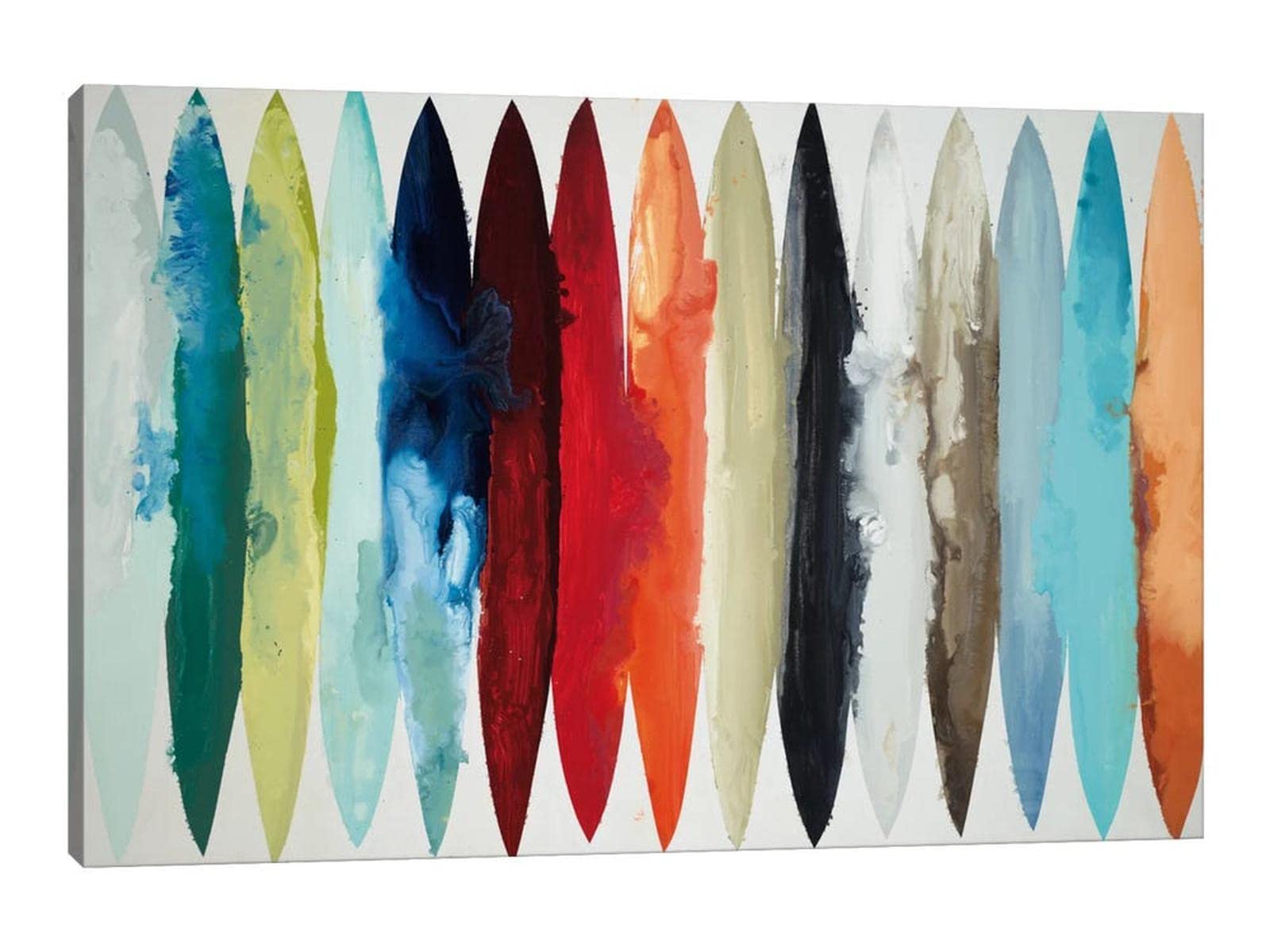TIMUBA Large Abstract Wall Art Canvas Print - Modern Brushstroke Painting for Living Room, Bedroom & Office Decor - Framed Artwork 32x48 Inches - Perfect for Home Styling & Gift Giving