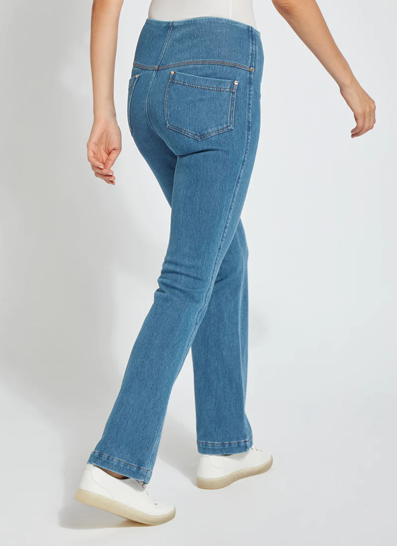 Baby Bootcut Denim Jeans - Mid Wash Stretch Comfort Fit for Toddlers - Perfect for Playdates & Family Outings