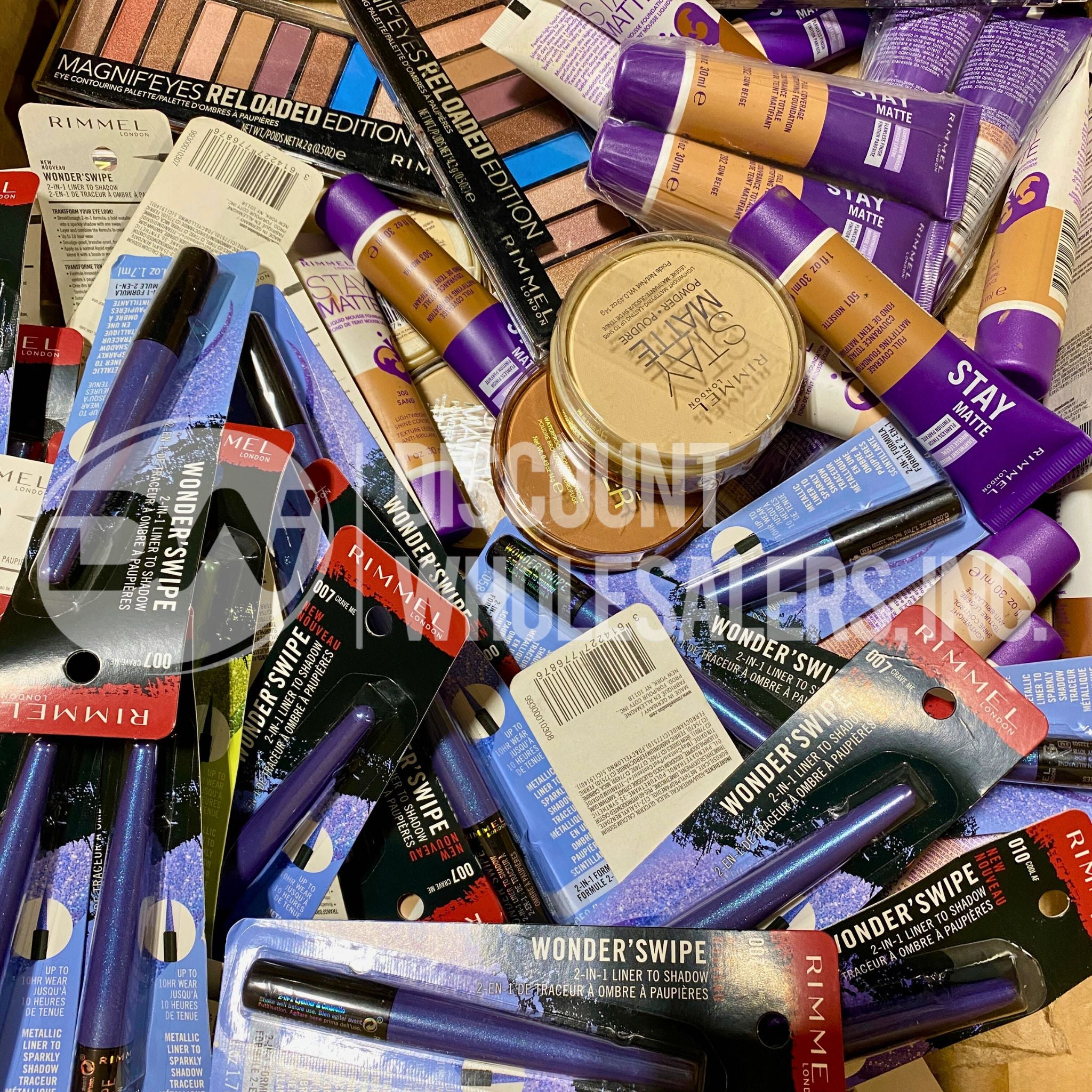 Rimmel London Cosmetic Kit - 100 Pcs Eyeshadow, Eyeliner, Powder & Foundation Makeup Set for Professional & Everyday Use | Perfect for Makeup Artists, Beginners & Beauty Enthusiasts