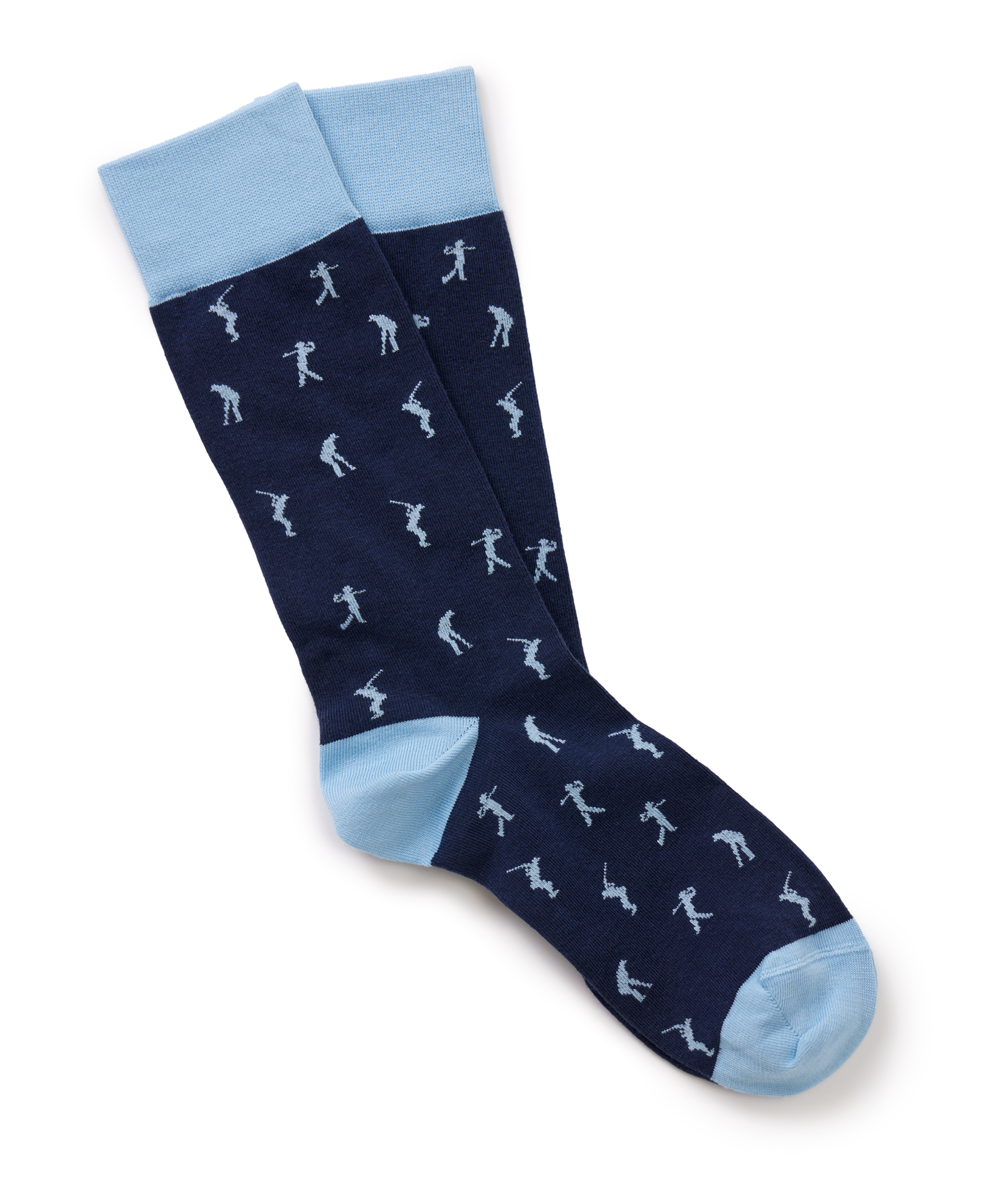 Premium Golf Socks for Men - Moisture-Wicking & Cushioned Navy Blue Athletic Socks - Perfect for Golfing, Running & Casual Wear