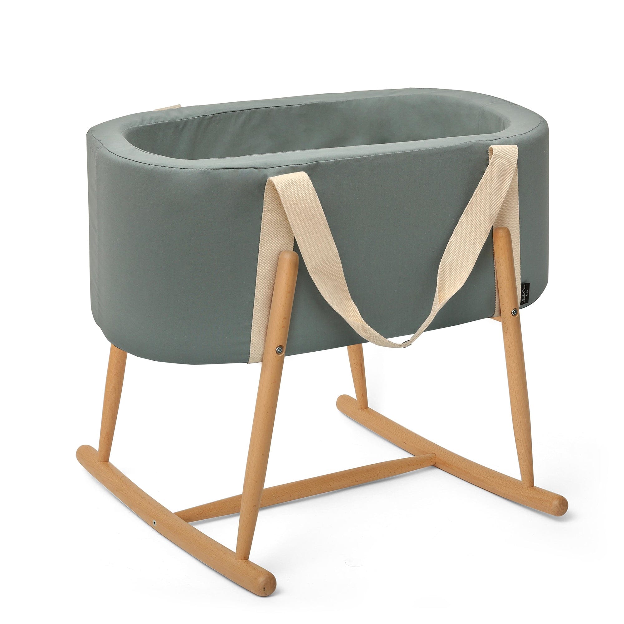 Charlie Crane Kuko Moses Basket - Portable Baby Bassinet for Newborns & Infants - Lightweight & Stylish Nursery Essential for Home, Travel & On-The-Go Parenting