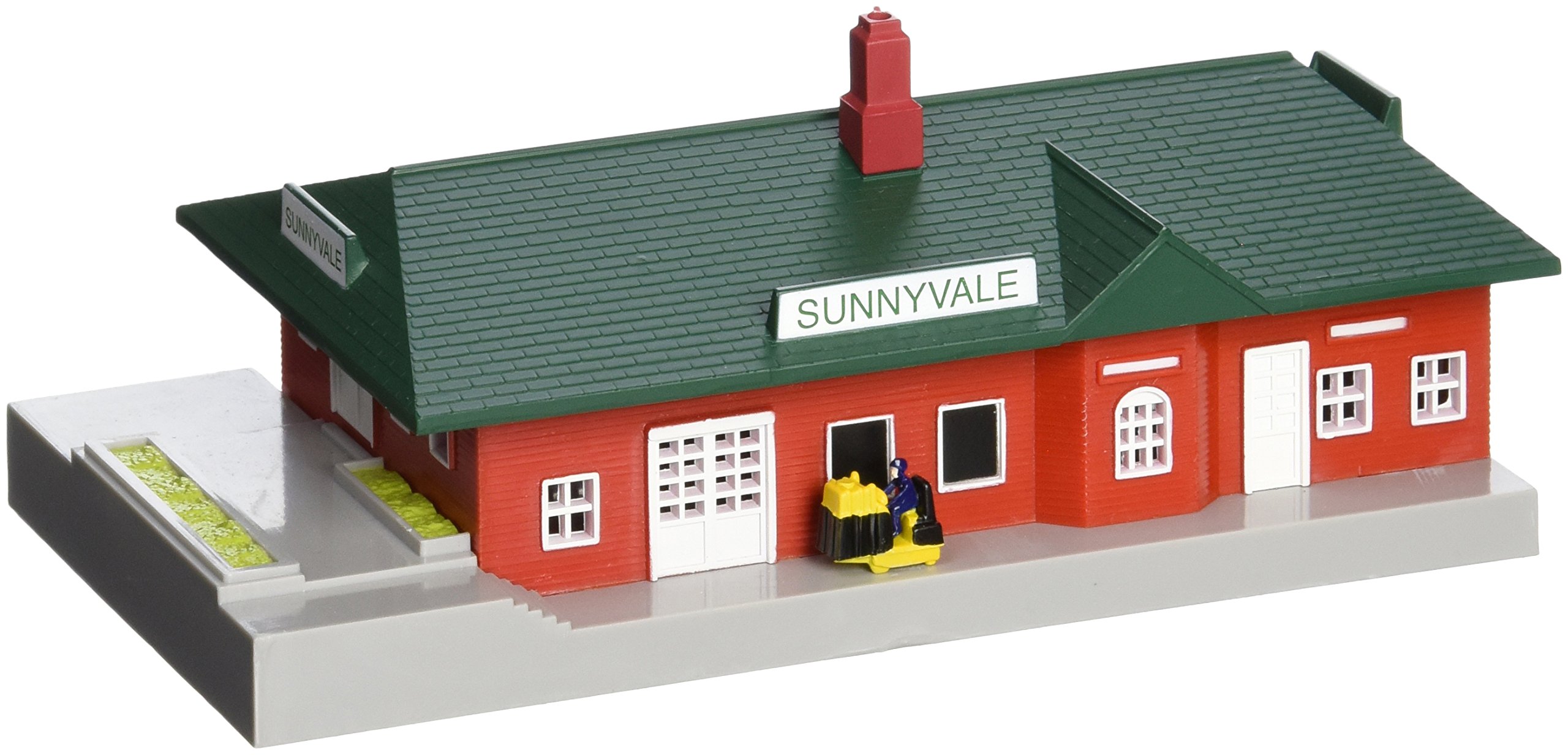 Bachmann Trains - Plasticville USA Passenger Station N Scale Model Building - Realistic Train Layout Accessory for Diorama & Railroad Scenery