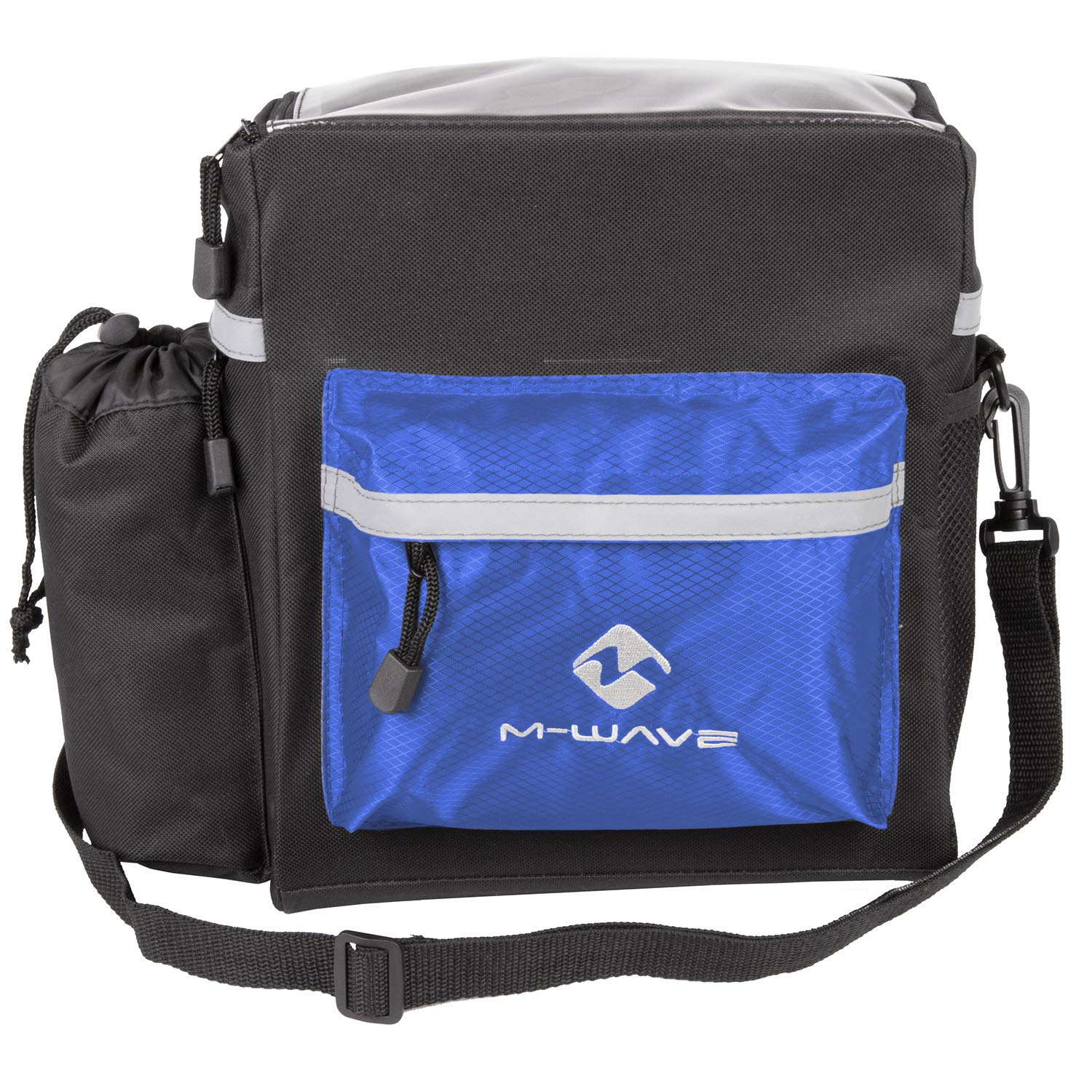 M-Wave Waterproof Bicycle Handlebar Bag - Durable Cycling Storage for Phone, Keys & Essentials - Perfect for Commuting, Road Trips & Outdoor Adventures