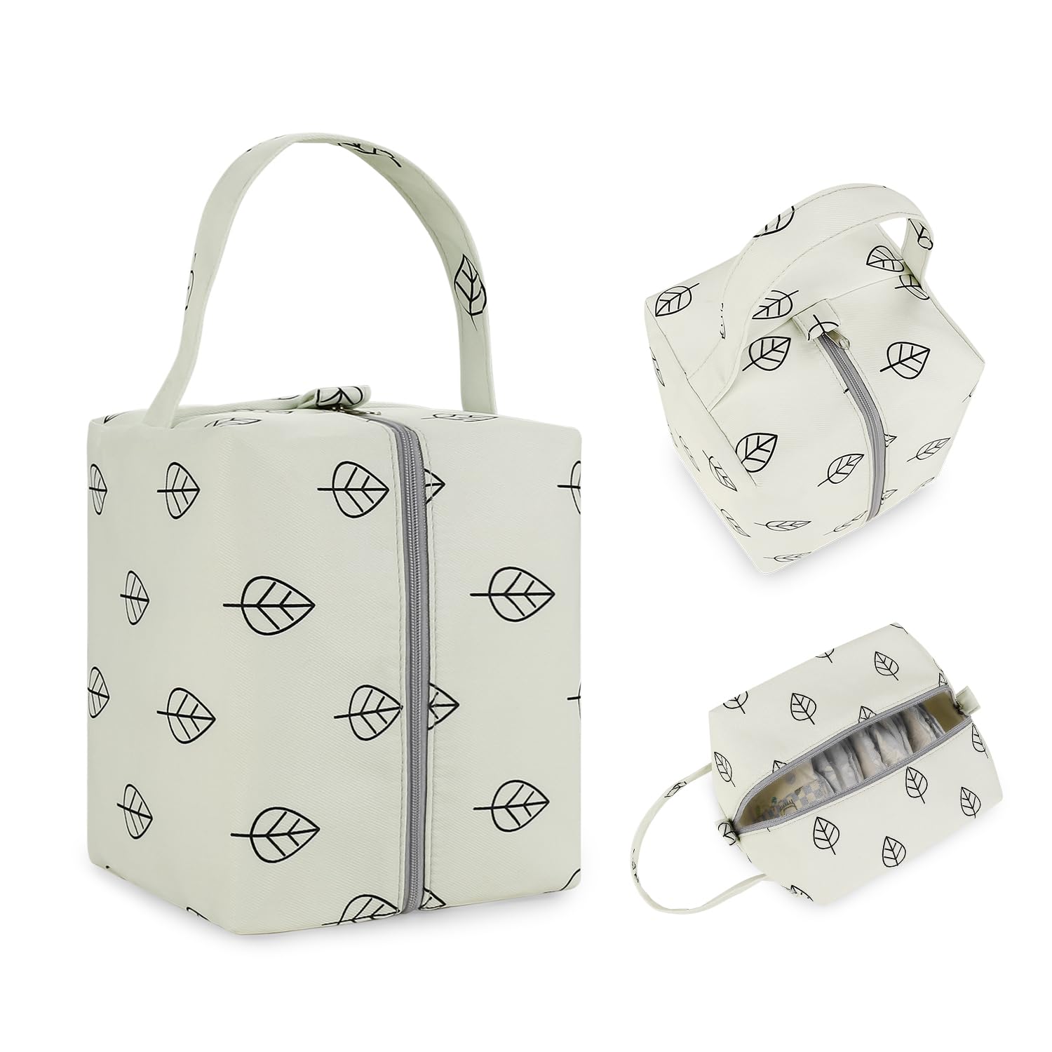 MOMIGO Waterproof Wet Dry Bags for Baby Cloth Diapers - Reusable & Washable Hanging Diaper Organizer for Stroller, Breast Pump Parts & Travel | Perfect for Daycare, Swimming & On-the-Go Parents