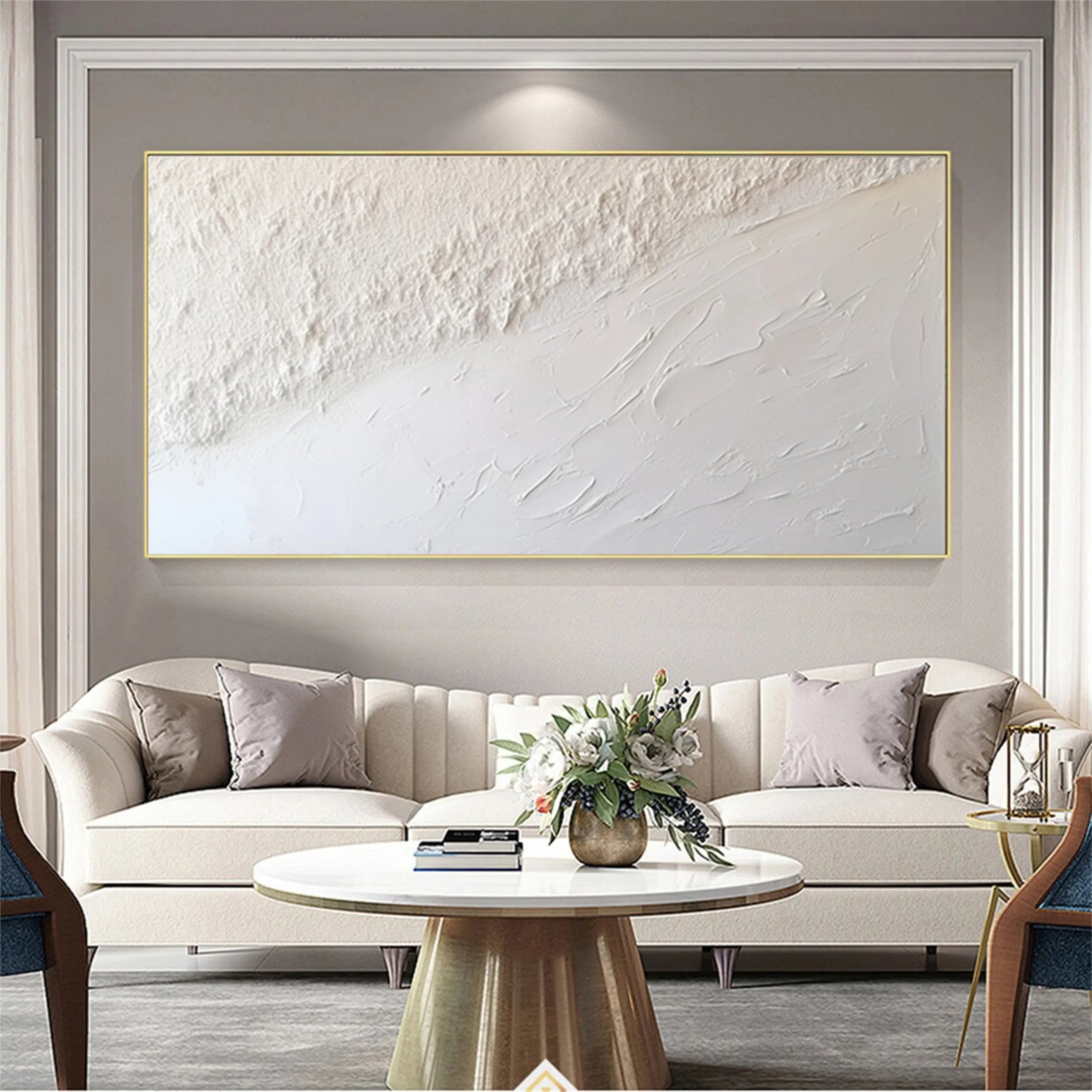 Minimalist Textured Plaster Art Painting #MM166 - Perfect for Modern Home & Office Wall Decor