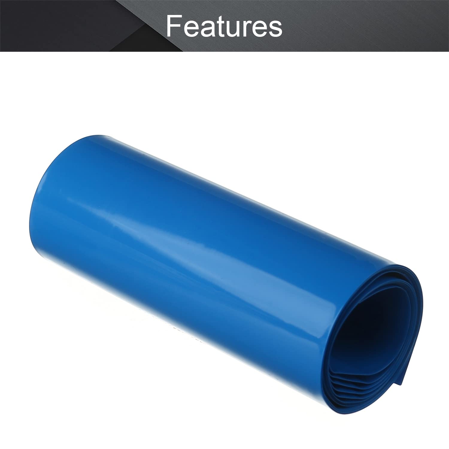 Othmro 3.28Ft Battery Heat Shrink Tubing Kit - 3.35inch Wide PVC Insulation Shrink Wrap Tube for 18650 Batteries (4-Pack, Power Blue) | DIY Battery Repair, Electronics Protection & Industrial Wiring Solutions
