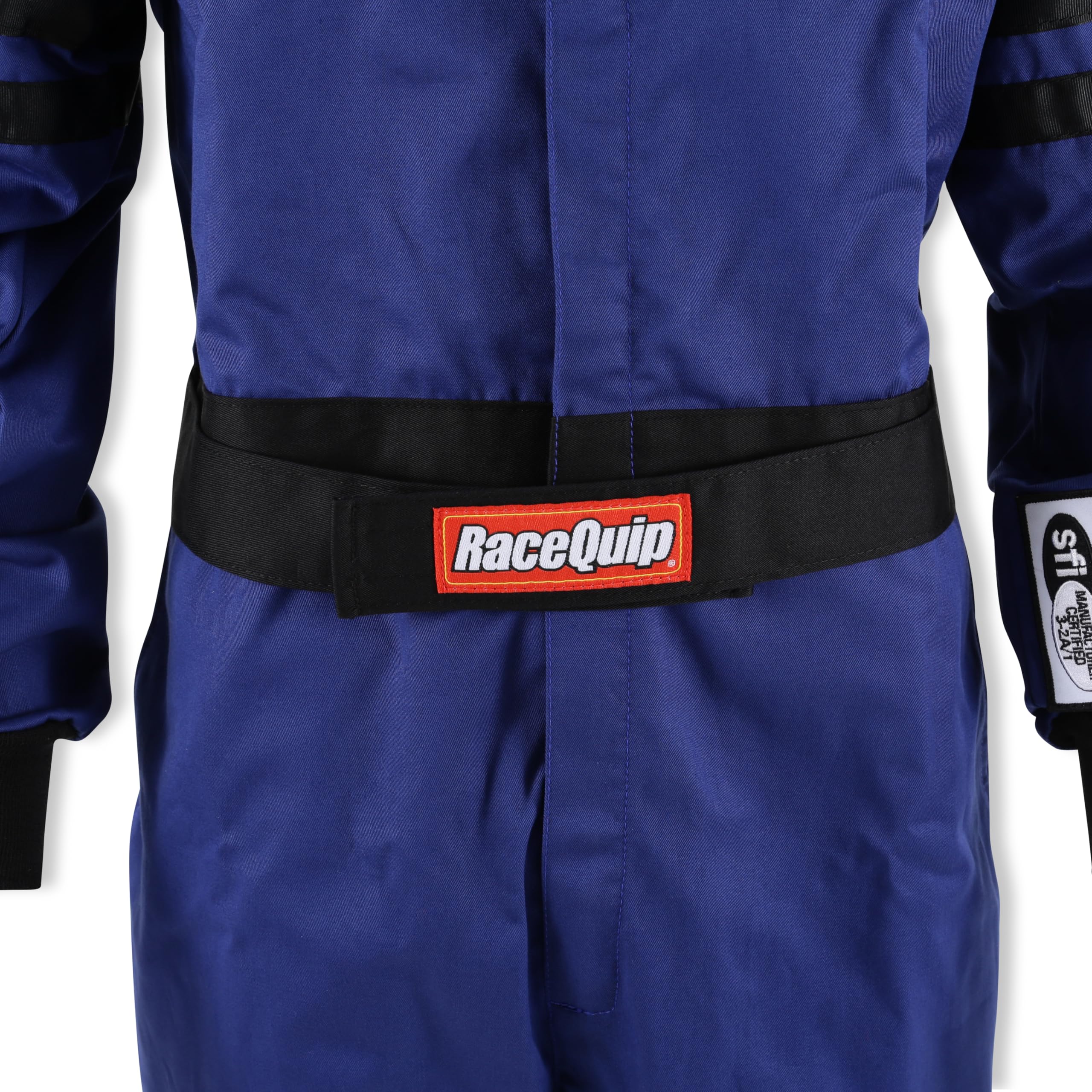 RaceQuip SFI 3.2A/5 Certified One Piece Racing Fire Suit - Blue 3X-Large (120028) | Professional Motorsport Safety Gear for Track Days & Drag Racing