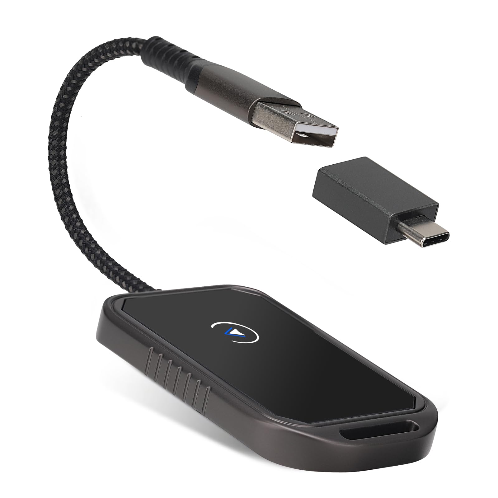 Wireless CarPlay & Android Auto Adapter - 2-in-1 Plug & Play Dongle for iPhone & Android - Convert Wired to Wireless - Compatible with iOS 10+ & Android 11+ - Perfect for Hands-Free Driving & Seamless Music Streaming