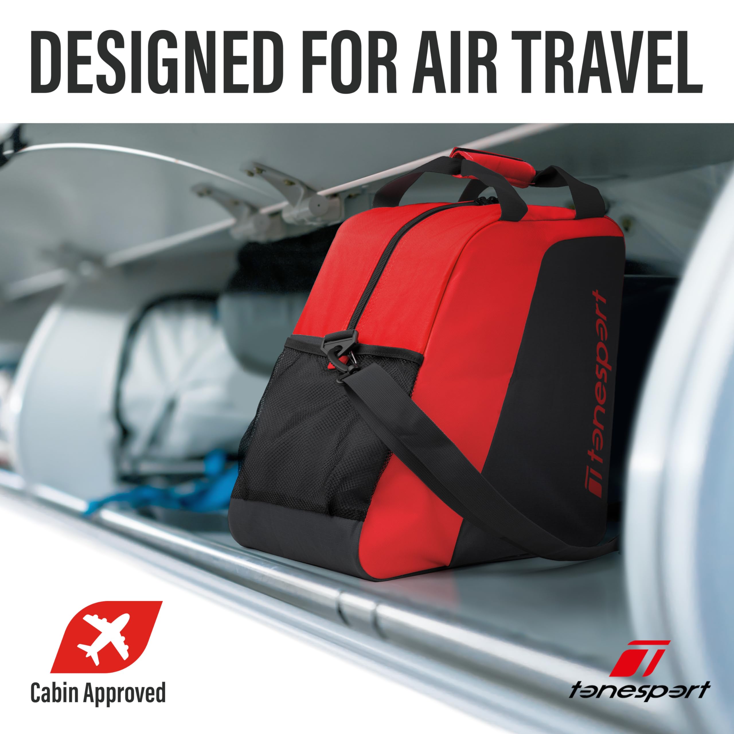 Durable Ski Bag and Boot Bag Combo for Air Travel - Lightweight Unpadded Snow Ski Bag Fits Skis Up to 180cm - Perfect for Winter Sports & Mountain Vacations