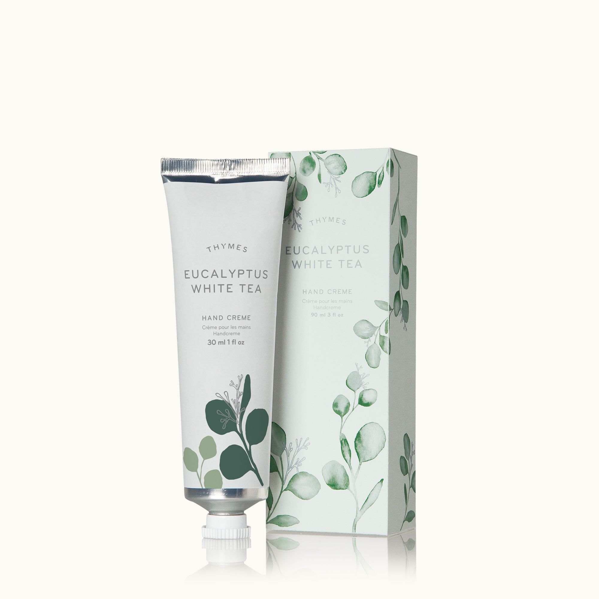 Organic Eucalyptus & White Tea Hand Cream for Dry Skin - Moisturizing & Soothing - Perfect for Winter Care, Office Use & Travel
