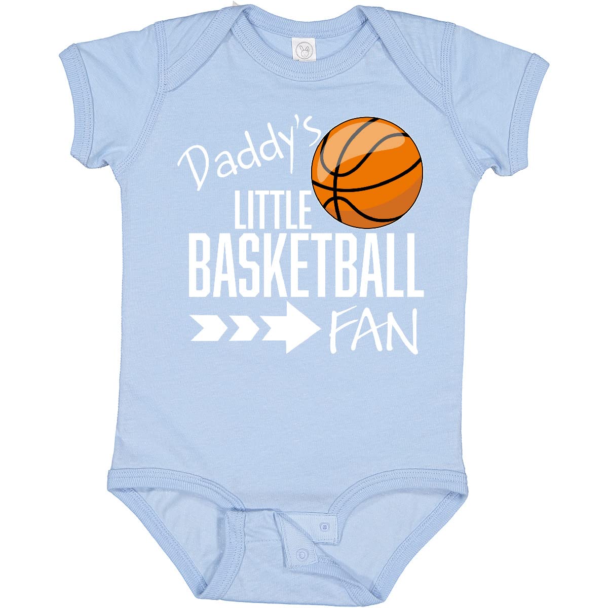 Inktastic Daddy's Little Basketball Fan Baby Bodysuit - Cute Infant Basketball Onesie for Boys & Girls - Perfect for Game Day, Family Photos & Playtime