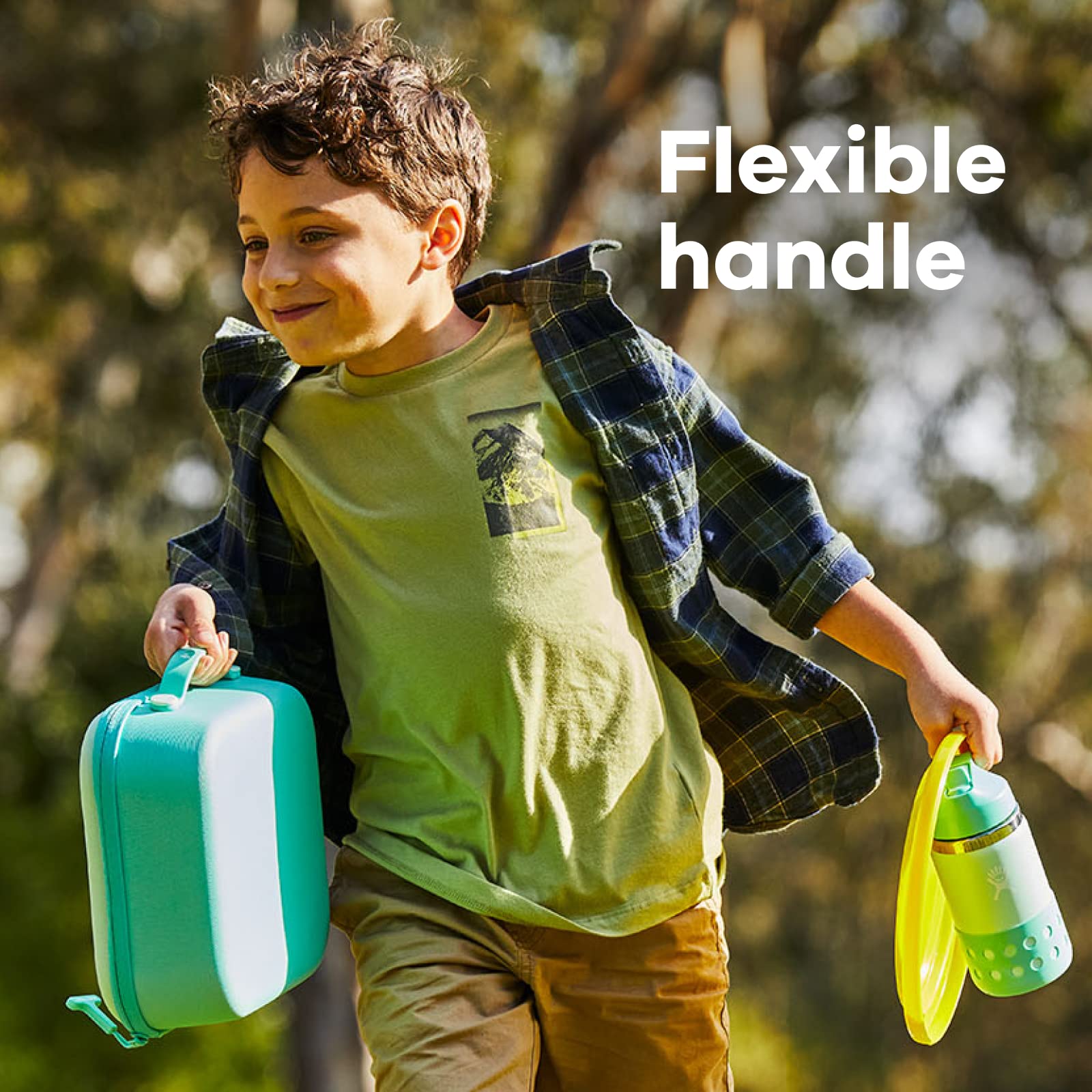 Hydro Flask Kids Insulated Lunch Box - Leakproof Lunch Bag Cooler for School, Picnics & Travel | Keeps Food Fresh | Bento Box, Snacks & Water Bottle Holder | Easy to Clean & Durable Zipper Closure