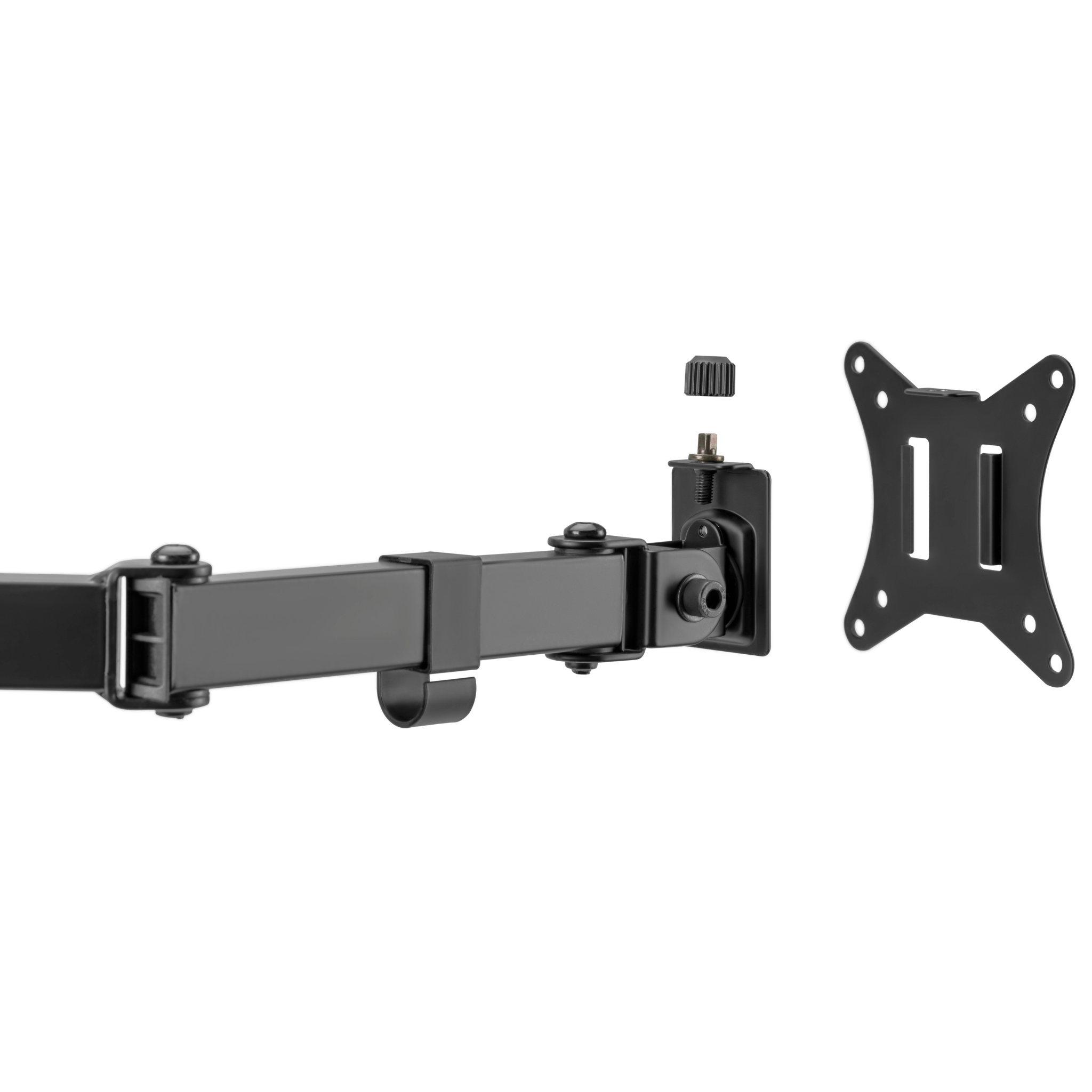 Outshine Dual Monitor Stand for Gaming - Adjustable VESA Mount for 13-32 inch Screens - Perfect for Home Office, Streaming & Esports Setup