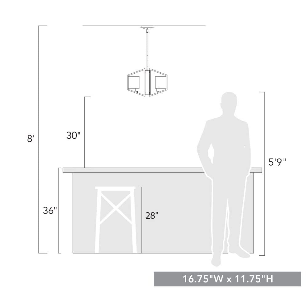 Varska 3-Light Matte Black Pendant Light with Hammered Water Glass Shades - Perfect for Kitchen Island, Dining Room, and Entryway Lighting