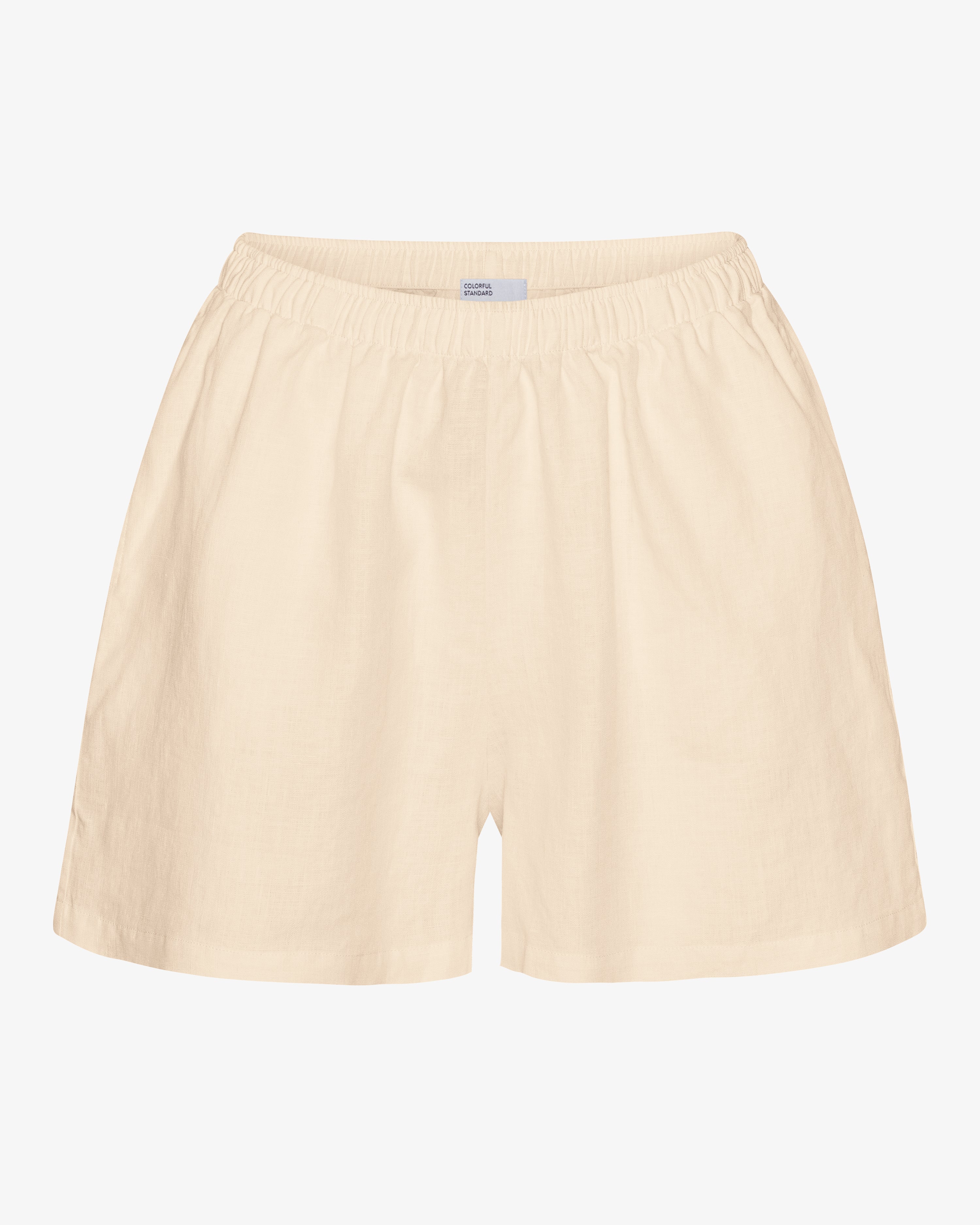 Breathable Linen Shorts for Women - Ivory White | Comfortable Summer Casual Wear for Beach, Travel & Lounge