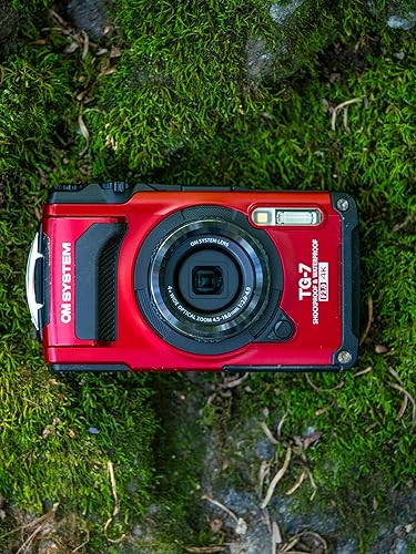 OM SYSTEM Tough TG-7 Waterproof Digital Camera 16MP 4K Video - Perfect for Underwater Photography, Hiking & Outdoor Adventures