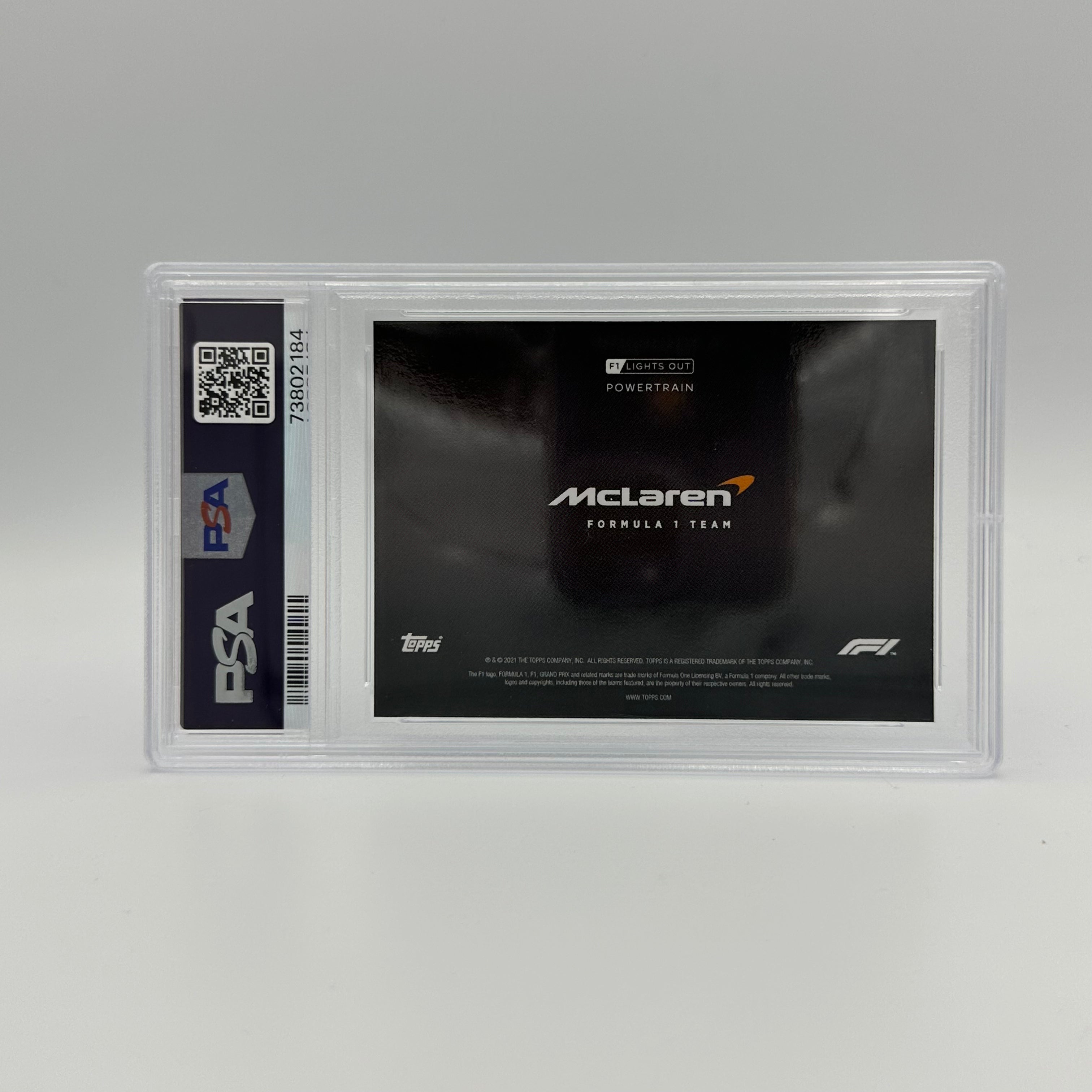 PSA 10 37/99 McLaren F1 Team Powertrain Blue - Limited Edition Racing Collectible for Display & Investment