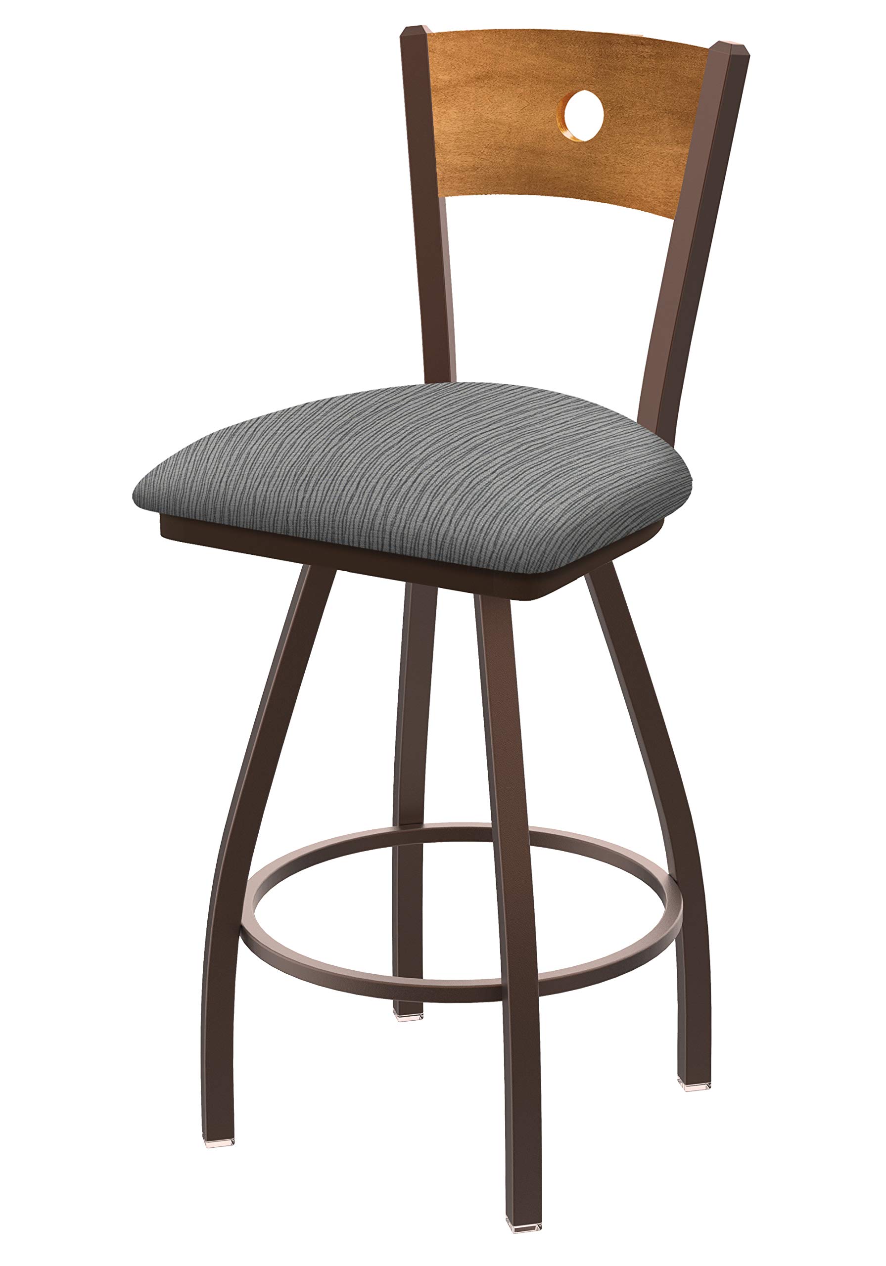 Holland Bar Stool Co. XL 830 Voltaire Swivel Bar Stool - Graph Alpine Finish - Adjustable Height Barstool for Kitchen Island, Home Bar & Commercial Use
