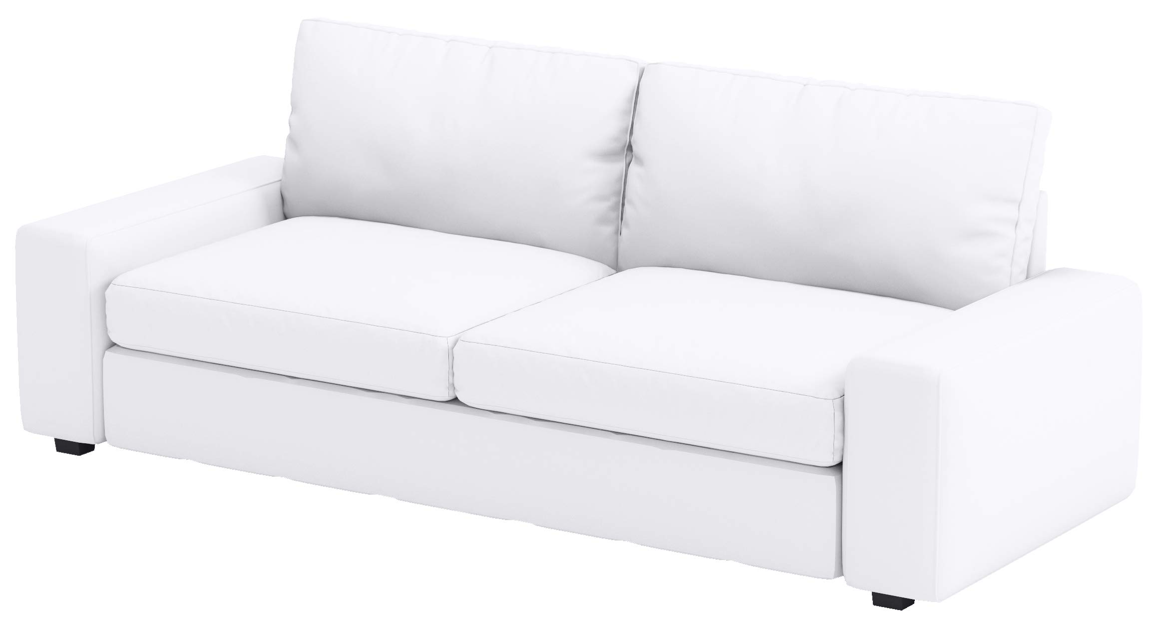 Custom-Made KIVIK Sofa Bed Cover Replacement - Compatible with IKEA Kivik Sleeper Sofa | Cotton White Slipcover | Perfect for Home Decor & Guest Room Setup